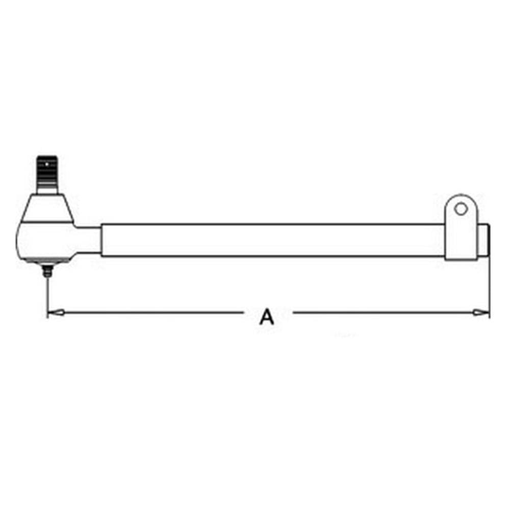 RAParts Female Tie Rod End - Compatible with Allis Chalmers Tractors (Model 70254661) - Replacement for 250142 - Durable Steering Component for Agricultural Equipment & Farm Machinery