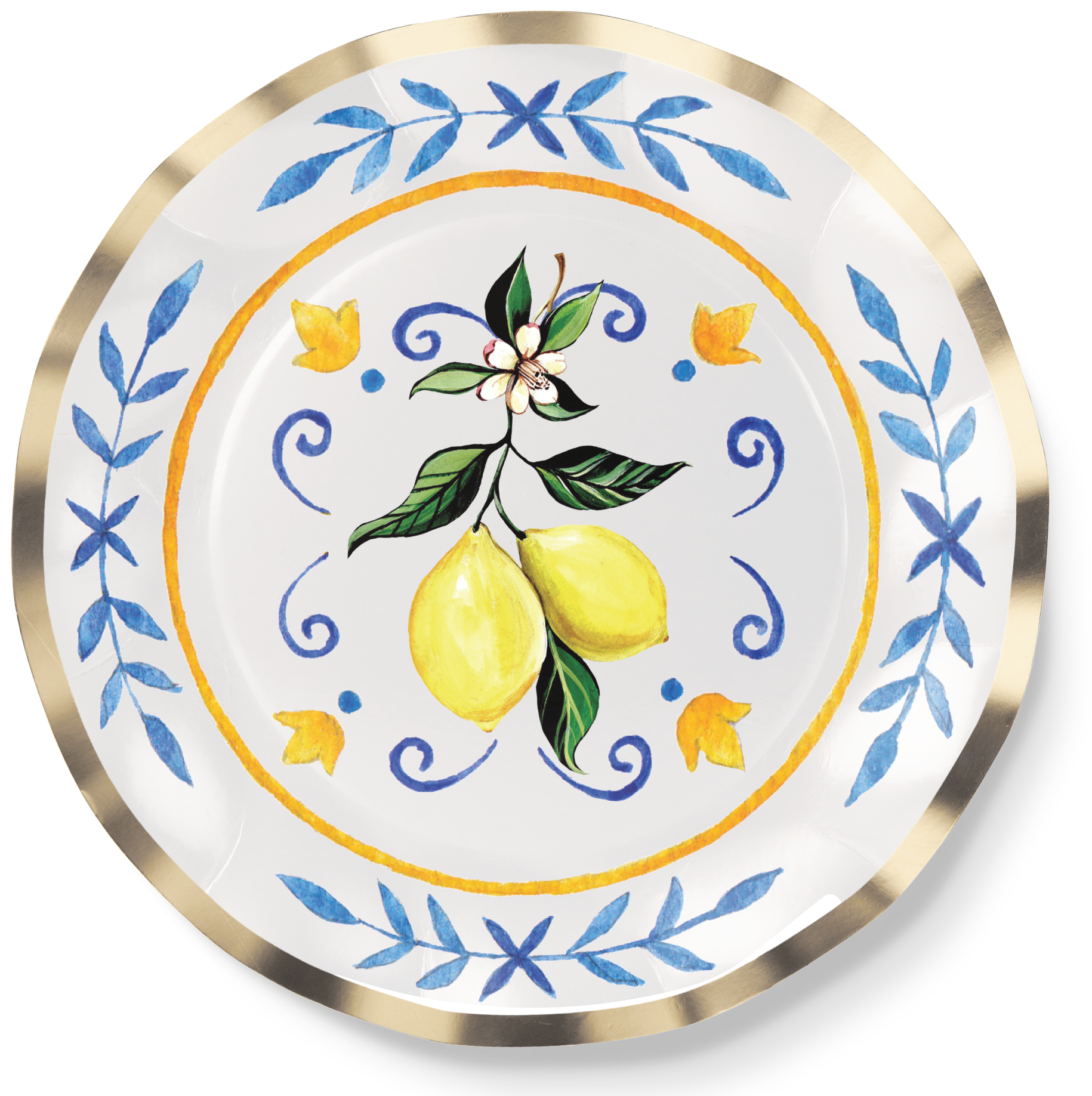 Capri Coast Salad Plates Set of 8 - Premium Melamine Dinnerware for Outdoor Dining, Picnics & Party Serving - Durable & Stylish Dishware for Restaurants, BBQs & Entertaining