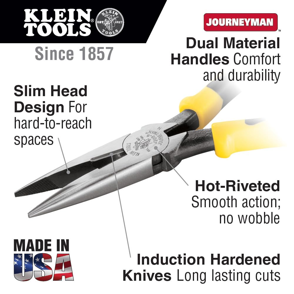 Klein Tools 92914 14-Piece Professional Tool Kit with Pouch & Belt - Essential Tools for Electricians, Linemen, DIYers & Homeowners | Perfect for Electrical Work, Home Repairs & Job Sites