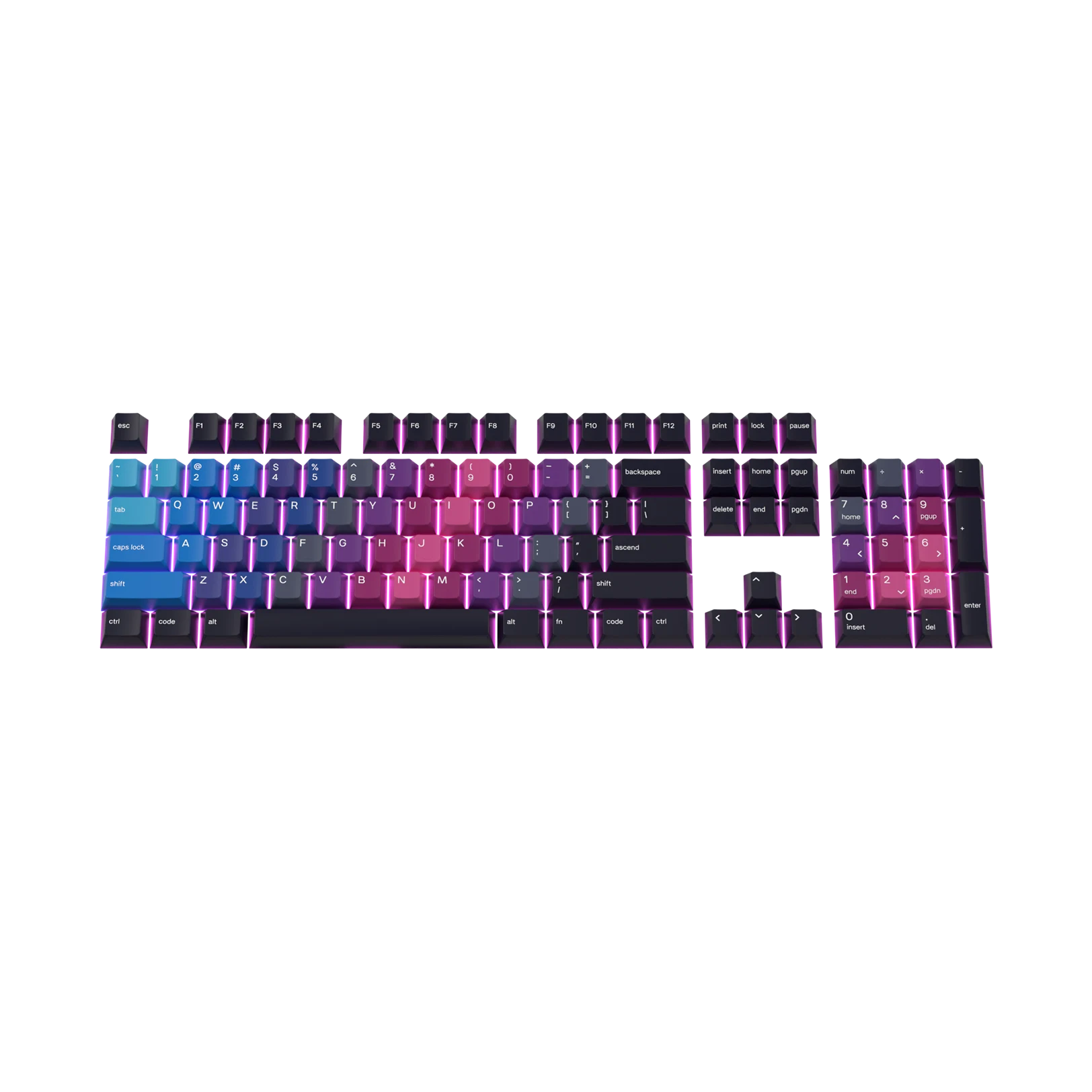 Custom Keycaps for Mechanical Keyboards - Afterparty US - Perfect for Gaming, Typing & Office Work