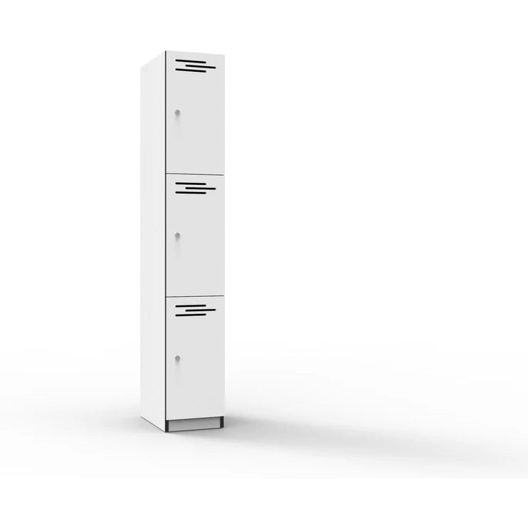 Durable Melamine Lockers - 4 Door Storage Cabinet for Schools, Gyms & Offices - Heavy-Duty & Space-Saving Organization Solution