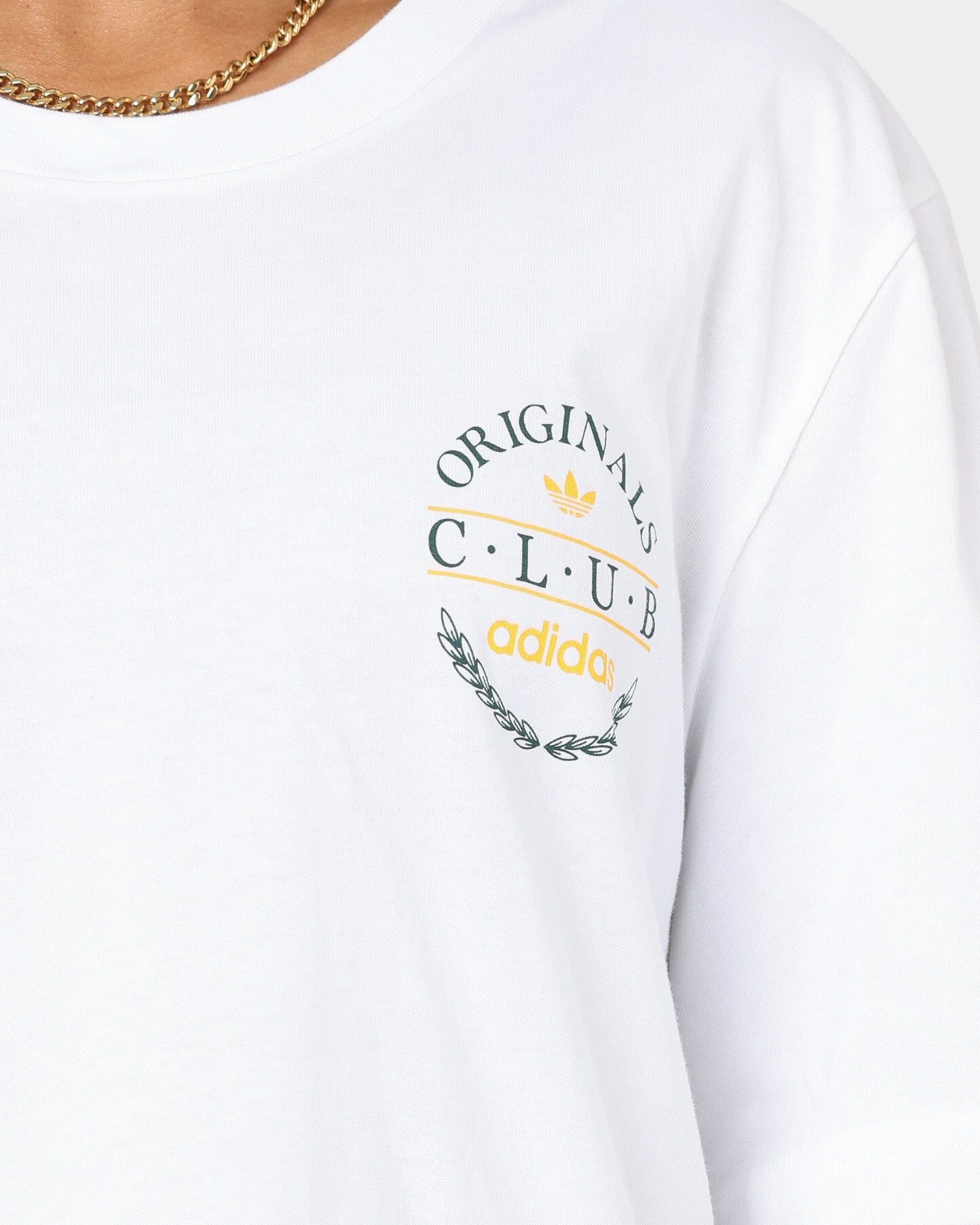 Adidas Club Logo T-Shirt for Men - White Cotton Short Sleeve Tee - Perfect for Gym, Running & Casual Wear