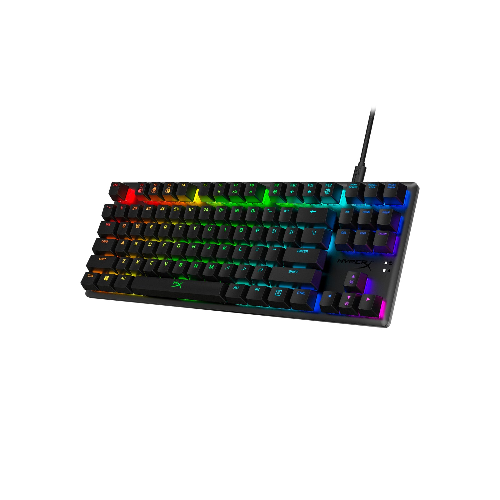 HyperX Alloy Origins Core 87-Key Mechanical Gaming Keyboard - RGB Backlit, Aircraft-Grade Aluminum Frame, HyperX Red Switches - Perfect for PC Gaming, Esports & Office Work