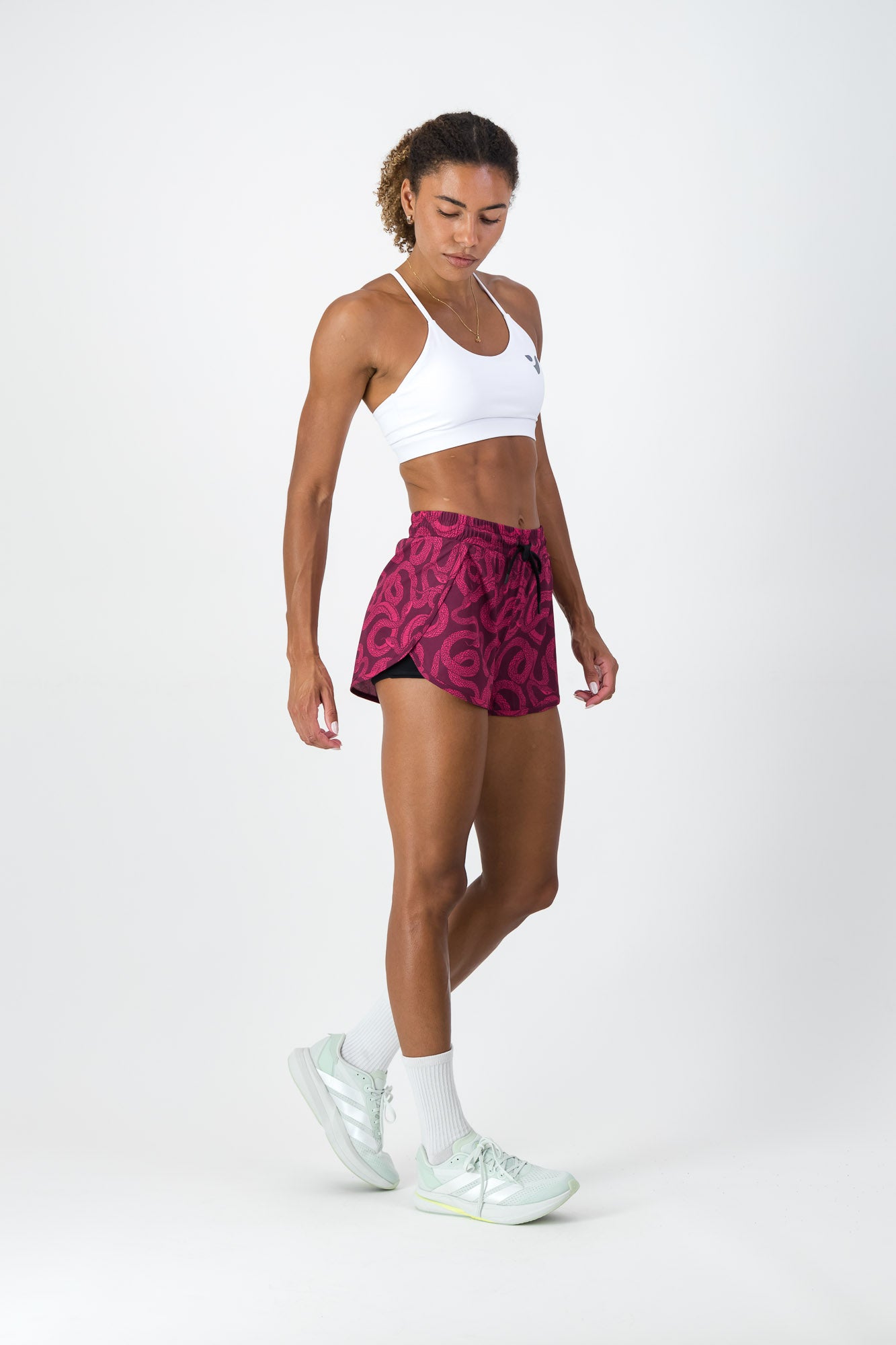 **Medusa 2-in-1 Racer Shorts for Women – High-Performance Running & Workout Shorts with Built-in Liner – Gym, Yoga, and Athletic Wear**