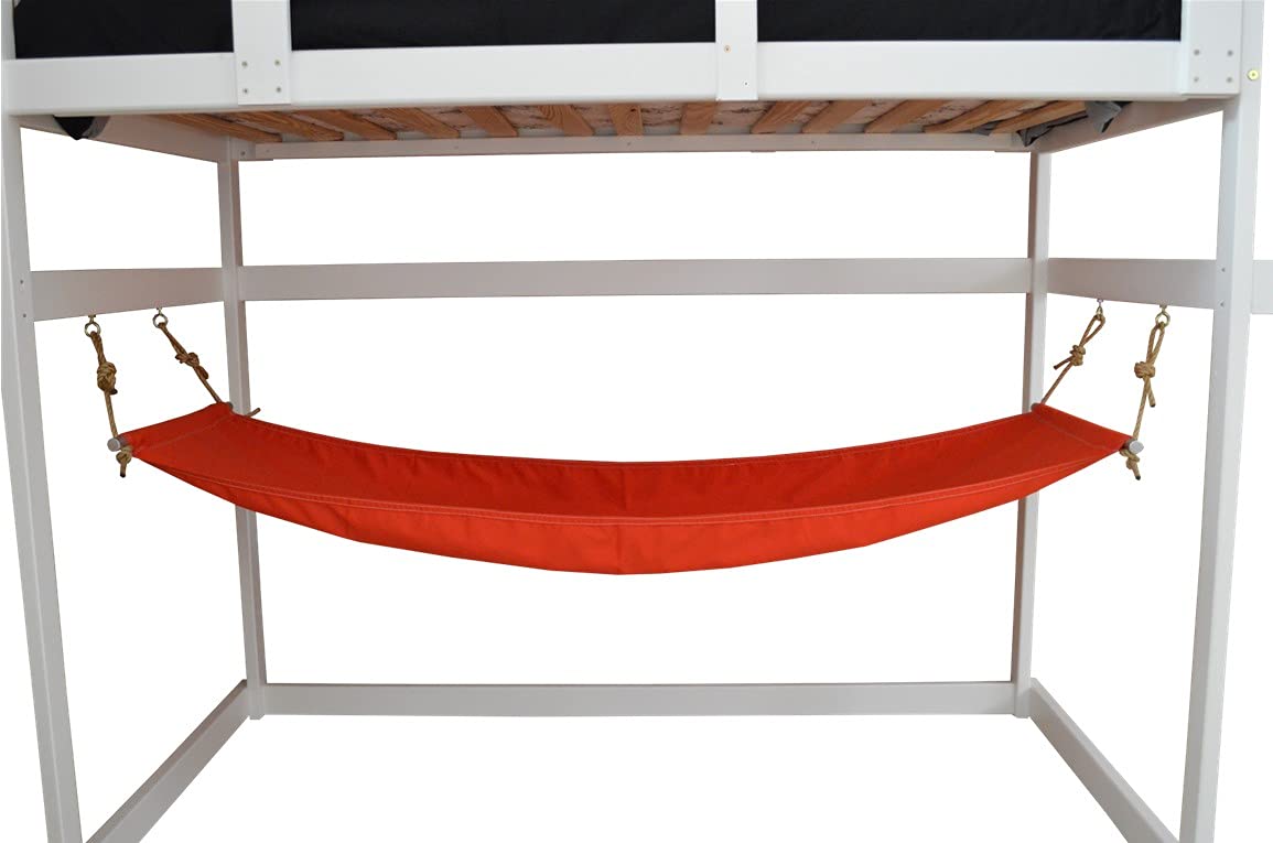 Premium Double Hammock with Heavy-Duty Hanging Straps & Carabiners - Vibrant Red - Perfect for Backyard Relaxation, Camping & Outdoor Adventures