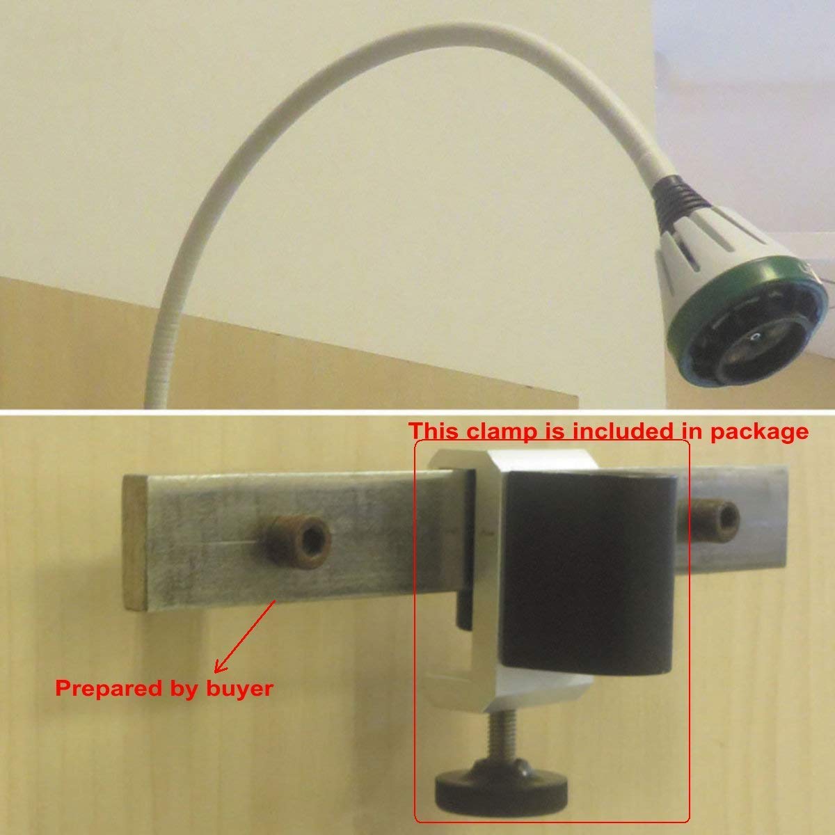 9W LED Dental Surgical Light - Wall Mount & Desk Clip Exam Lamp for Dentists, Clinics & Hospitals | Perfect for Dental Procedures, Surgeries & Medical Examinations