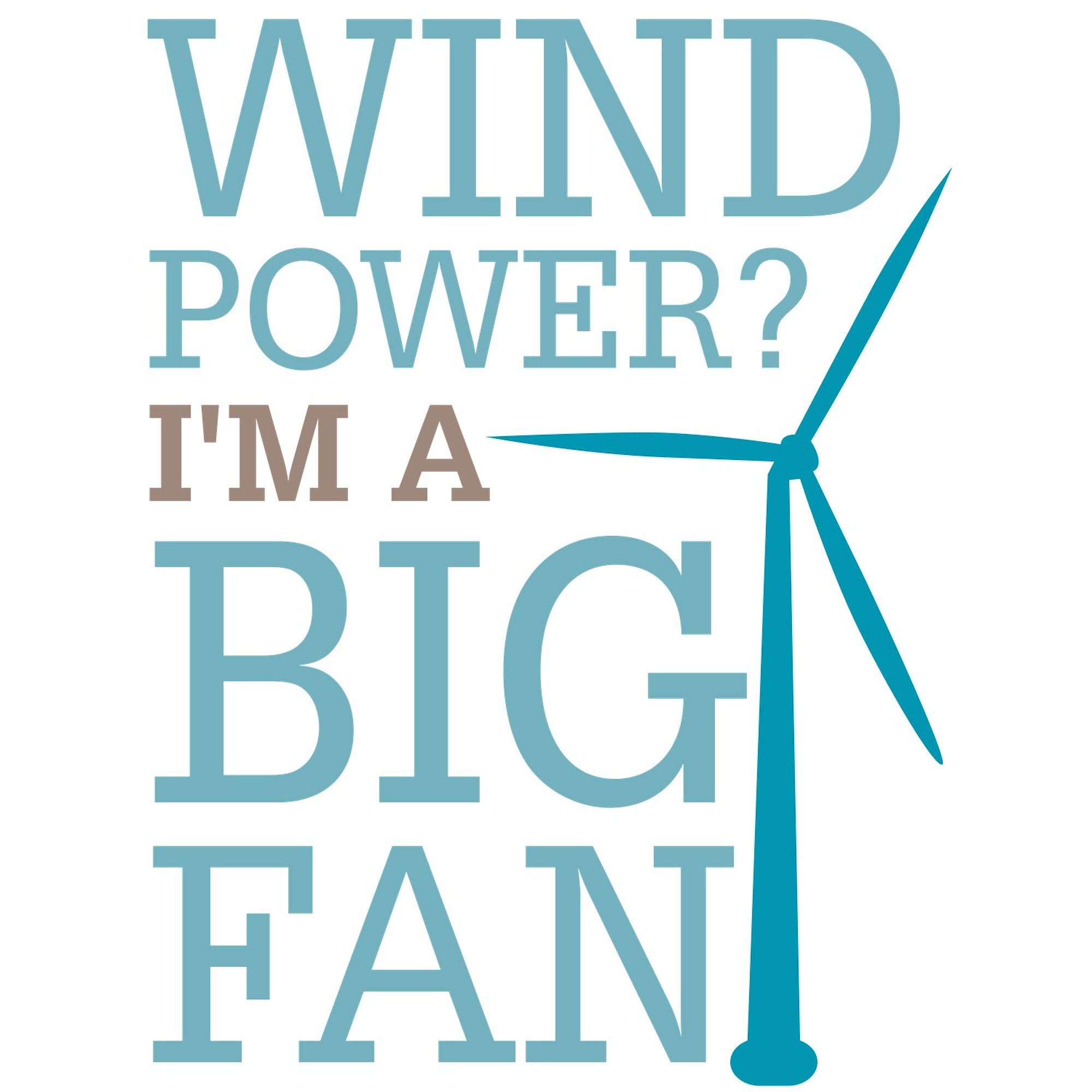Eco-Friendly Wind Power Big Fan Oval Car Bumper Sticker - Funny Environmental Statement Decal for Cars, Trucks & Laptops - Perfect for Earth Day & Green Energy Supporters