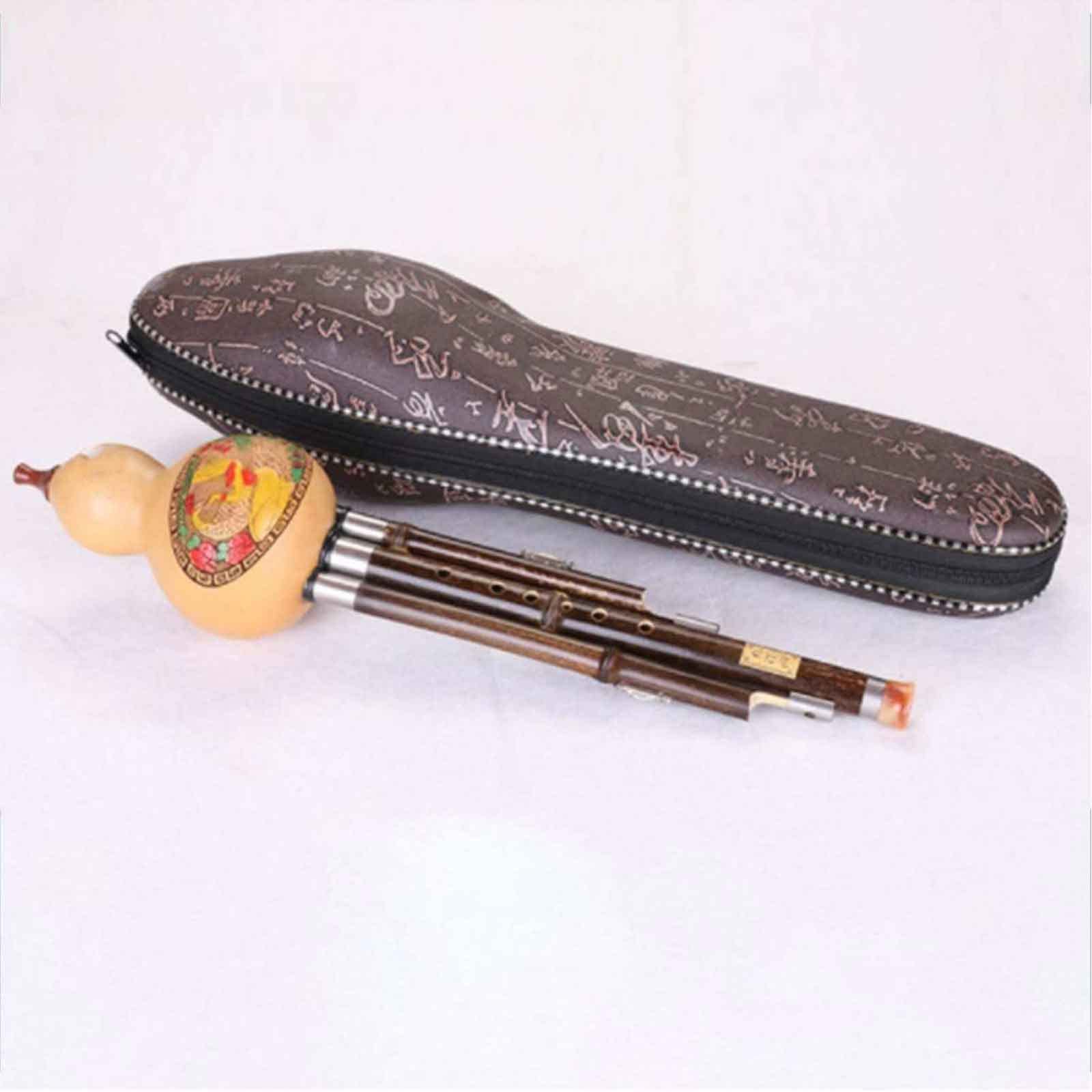 Chinese Hulusi Gourd Flute - Traditional Ethnic B Key Wind Instrument for Beginners & Kids | Perfect for Folk Music, Cultural Performances & Music Education