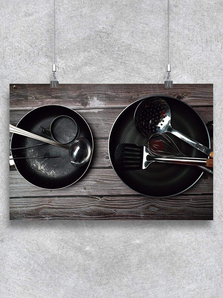 Kitchen Tools Poster - Essential Cooking Utensils Chart for Home Chefs & Culinary Students - Perfect for Kitchen Decor, Cooking Classes & Restaurant Training