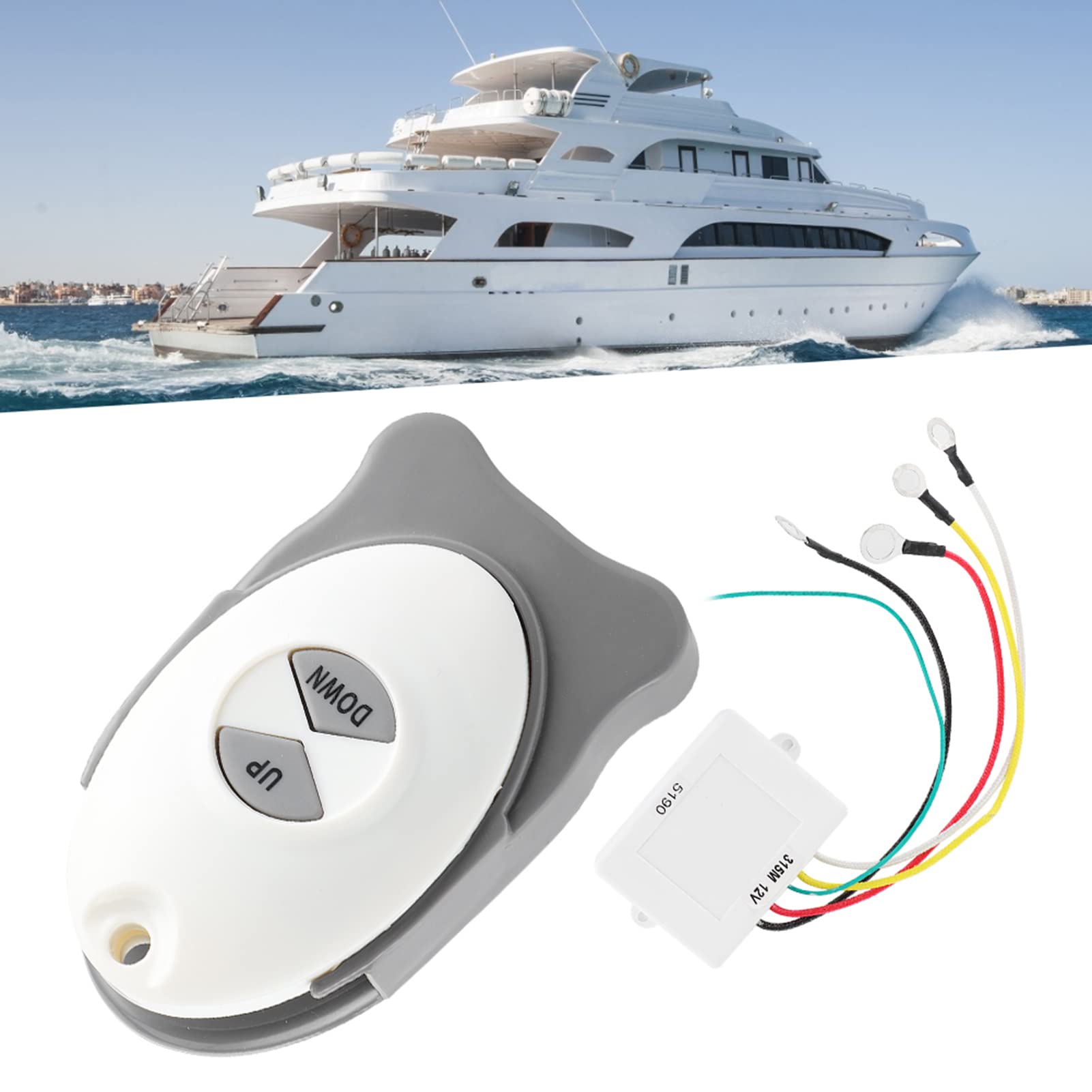 12V Anchor Remote Switch & Sail Trim Controller - Marine Boat Accessory for Anchor Control & Sail Adjustment | Perfect for Sailboats, Yachts & Fishing Boats