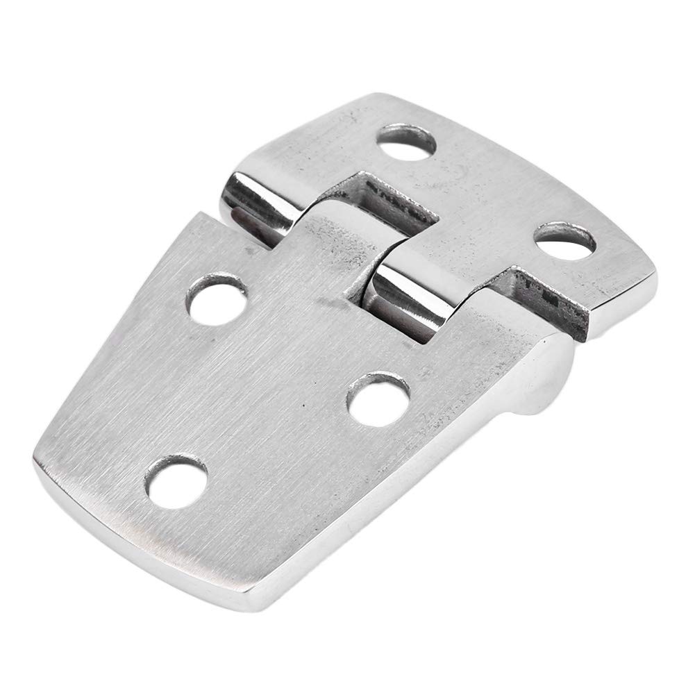 Stainless Steel Marine Boat Strap Hinge - 5 Screw Holes, Rust-Resistant for Boat Doors, Cabinets & Outdoor Furniture