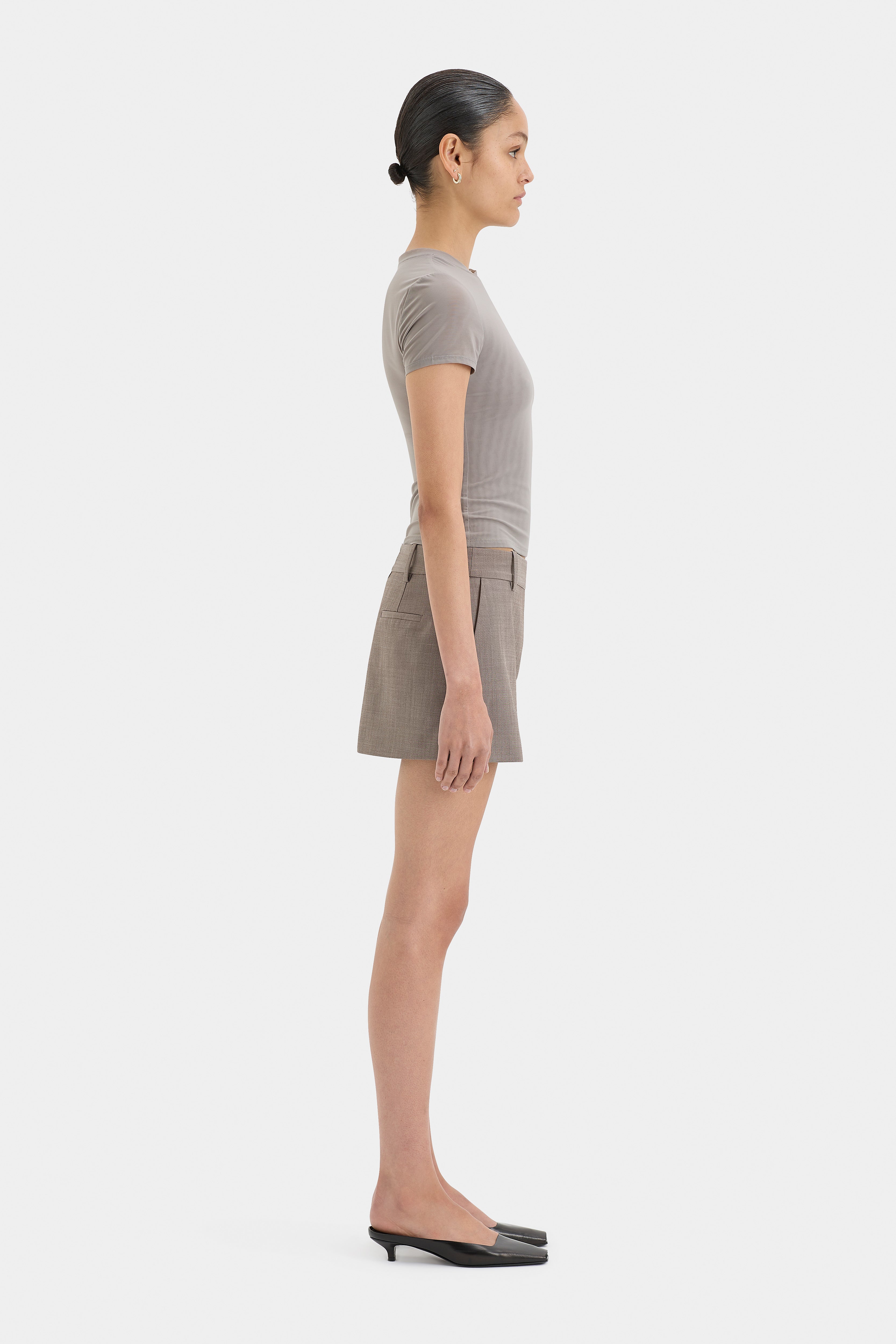 Leonardo Belted Mini Skirt for Women - High Waist Stretchy Denim Skirt with Adjustable Belt | Perfect for Casual Outfits, Date Nights & Office Wear