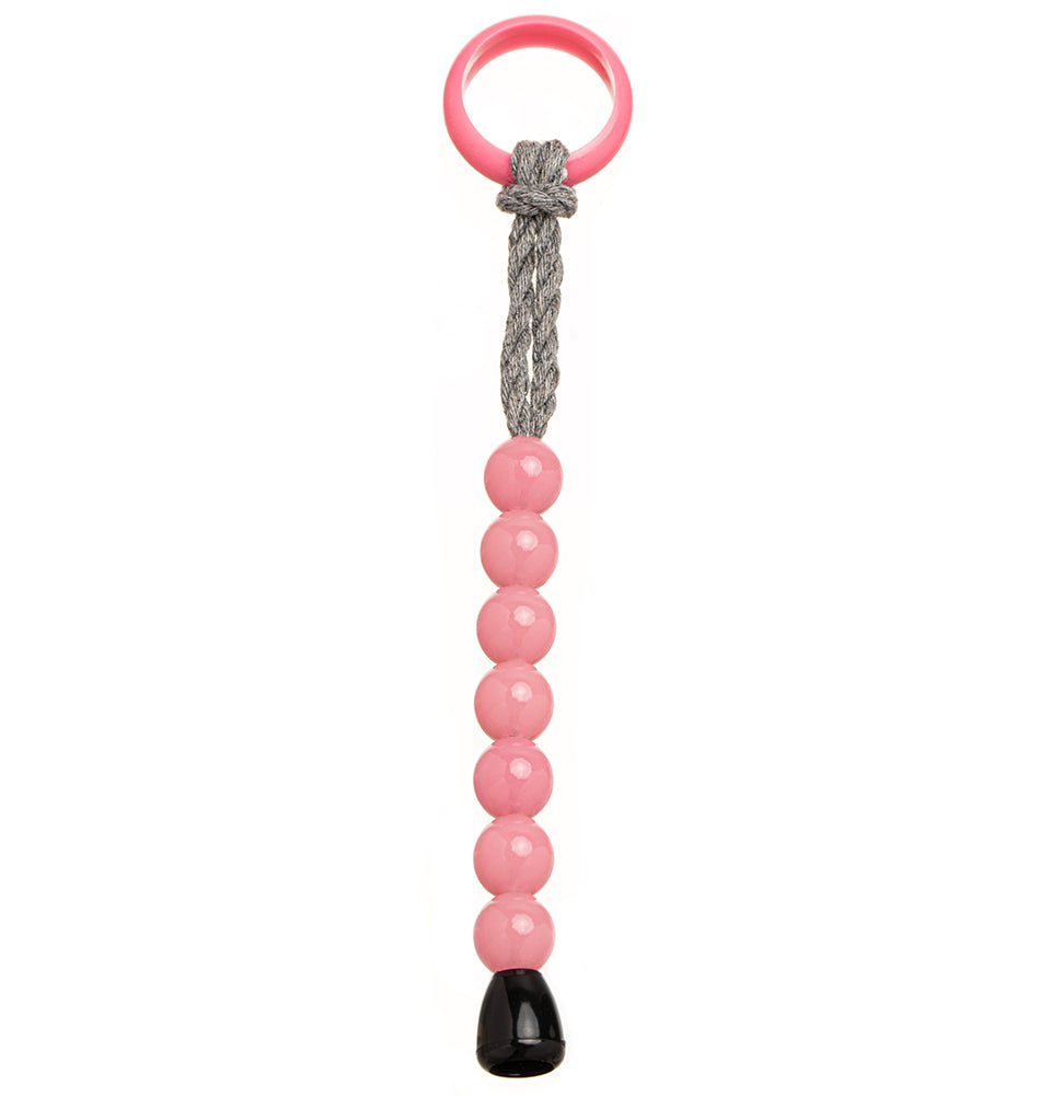 Islamic Tawaf Misbaha Tesbih - Acrylic Umrah Hajj Prayer Beads Set of 7 - Pink Rosary for Muslim Worship & Meditation - Perfect for Dhikr, Spiritual Reflection, and Religious Ceremonies