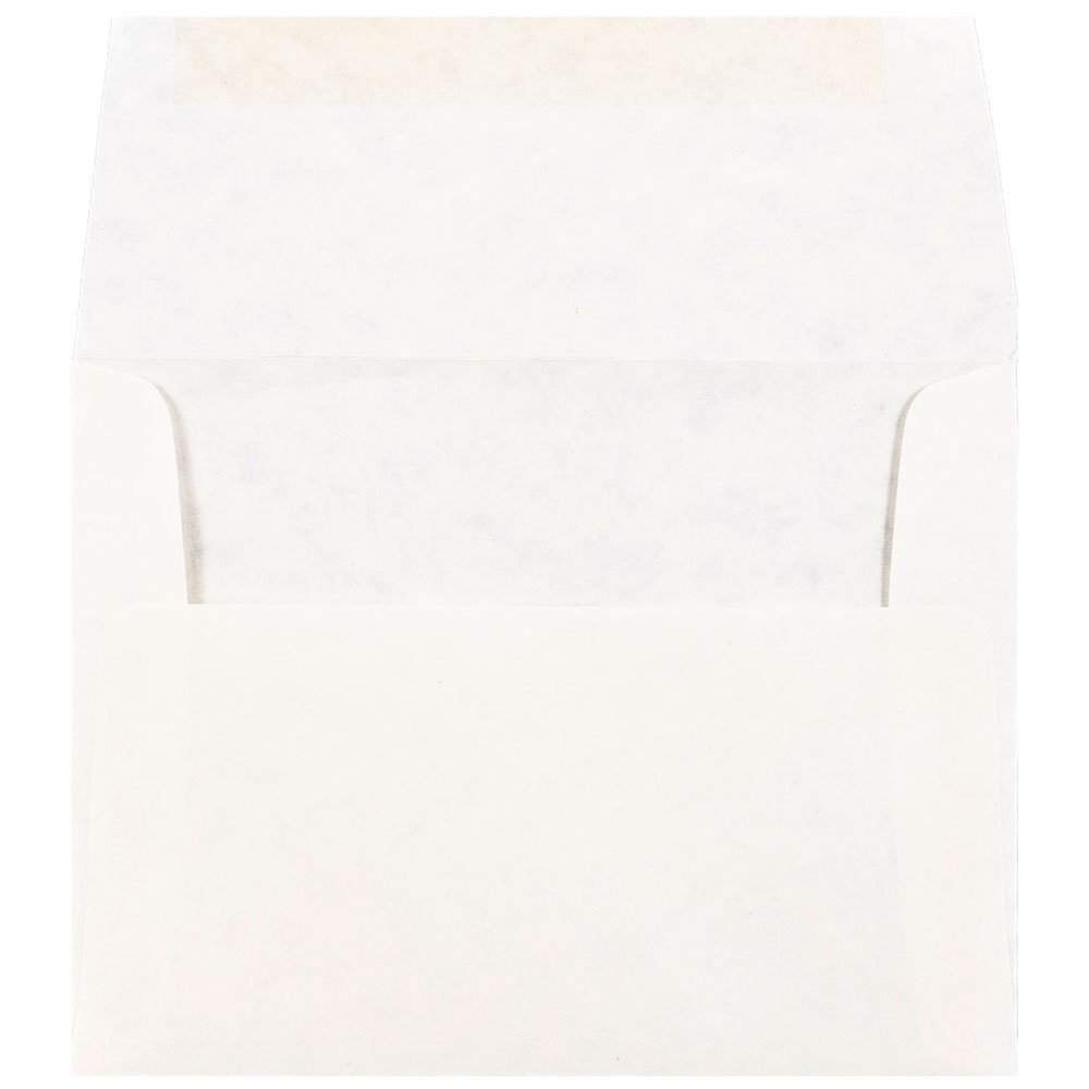 JAM PAPER A2 Parchment Invitation Envelopes 4 3/8 x 5 3/4 Inches - 1000 Pack White Recycled Paper Envelopes for Wedding, Greeting Cards & Business Correspondence - Bulk Invitation Envelopes for Mailing & Stationery