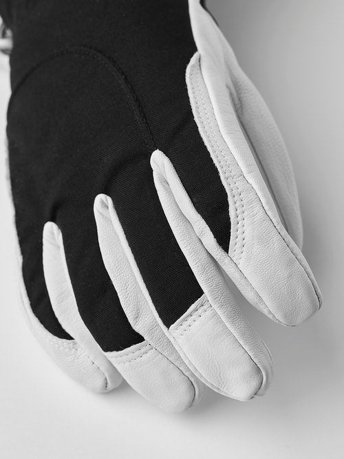 Hestra Heli Women's Ski Gloves - Waterproof & Insulated Winter Gloves for Skiing, Snowboarding & Cold Weather - Black