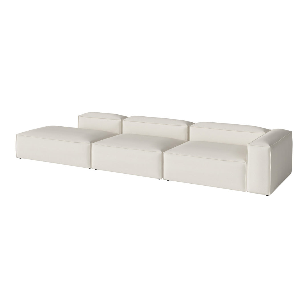 Cosima 3-Seater Sofa with Open End - Modern Living Room Furniture for Small Spaces | Perfect for Apartments, Studios & Cozy Home Decor