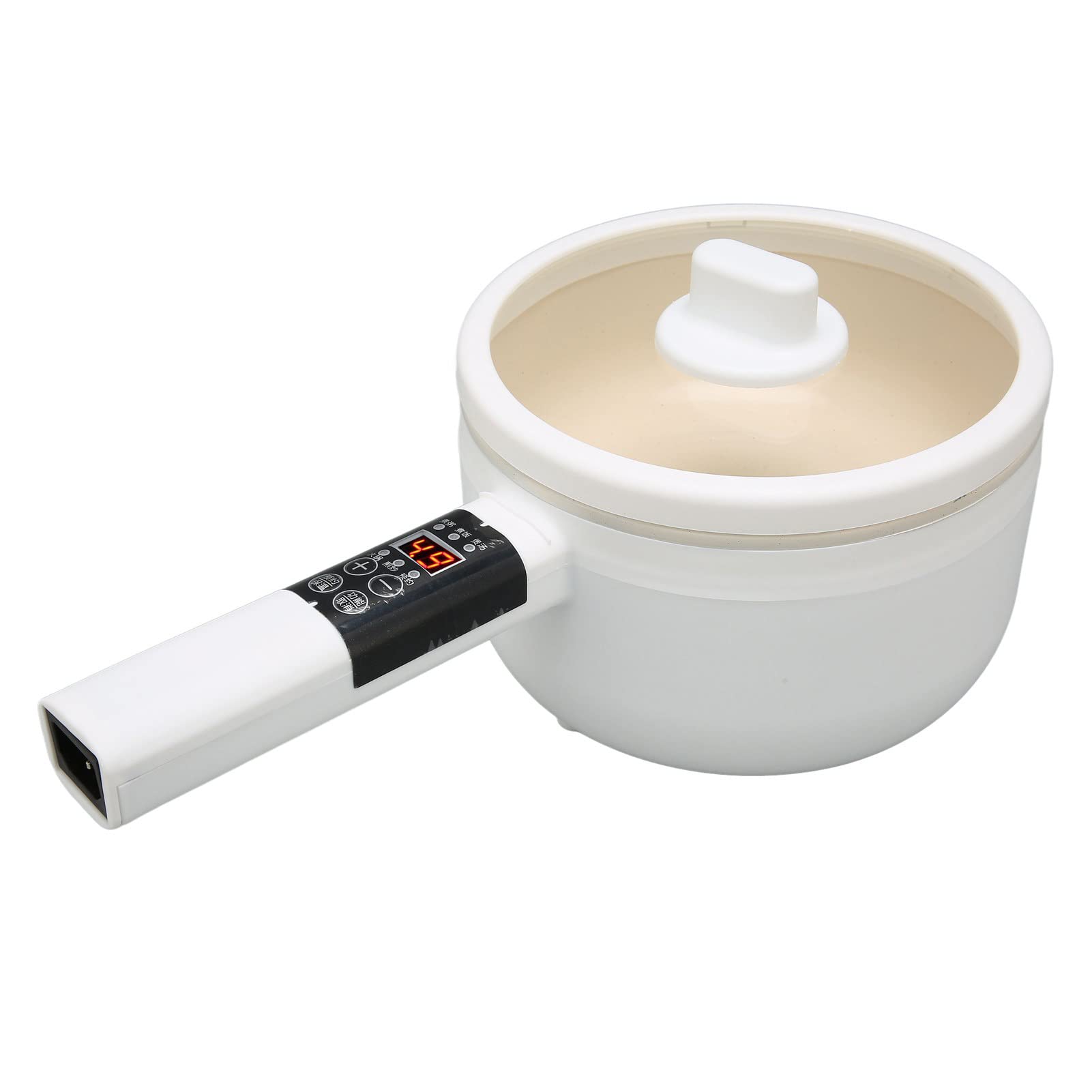 Portable Electric Hot Pot with LED Touch Control - 5-in-1 Multi-Cooker for Eggs, Rice, Pasta, Soup & Noodles | Fast Heating Mini Skillet for Indoor & Outdoor Cooking | Compact Kitchen Appliance for Office, Dorm, Travel, Camping & Small Apartments | Perfect for Quick Meals, Hot Pot Parties & Emergency Food Prep