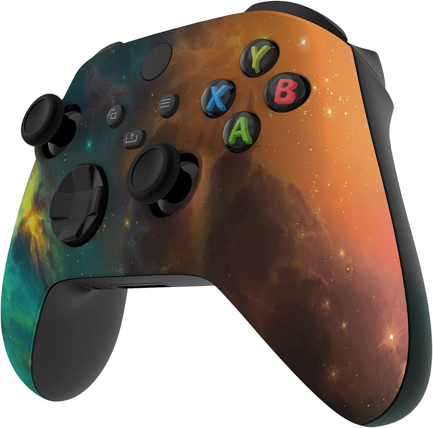 Premium Xbox Custom Gaming Controller - Ergonomic Soft Shell for Comfort Grip - Compatible with Microsoft Xbox Series X/S - Nebula Design - Perfect for Competitive Gaming & Long Play Sessions