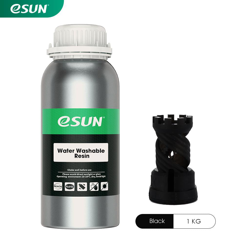 ESUN Water Washable Resin 1000g for LCD 3D Printing - High Precision, Low Odor, Fast Curing (Multiple Colors) - Perfect for Miniatures, Jewelry Making & Dental Models