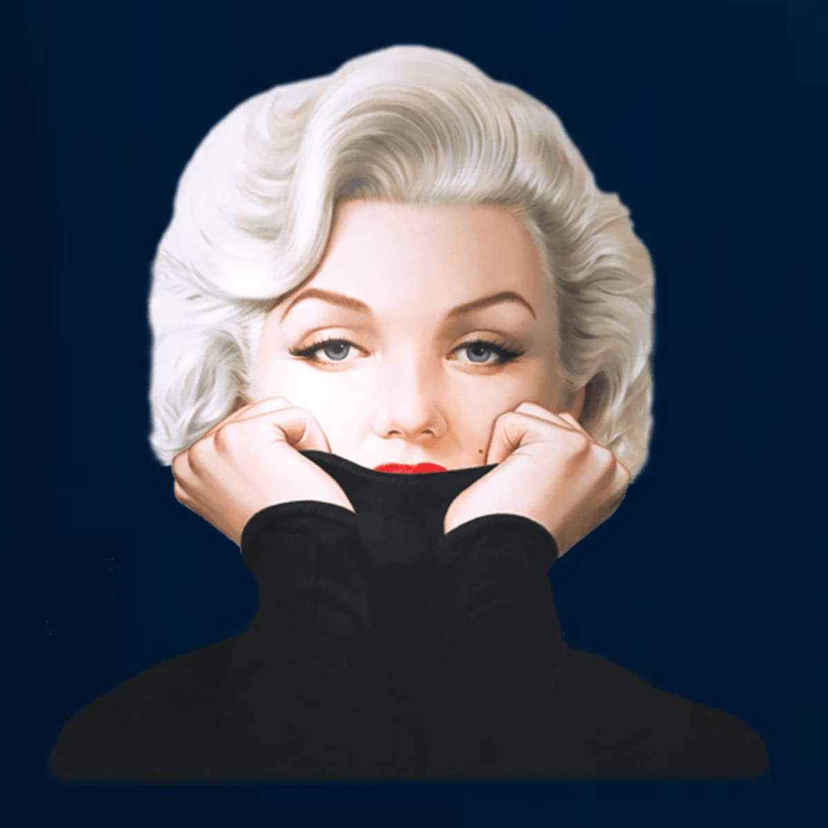 Vintage Marilyn Monroe Portrait Classic Beauty Pose Pop Culture Women's Graphic T-Shirt | Retro Fashion Tee for Casual Wear, Parties & Pop Art Enthusiasts
