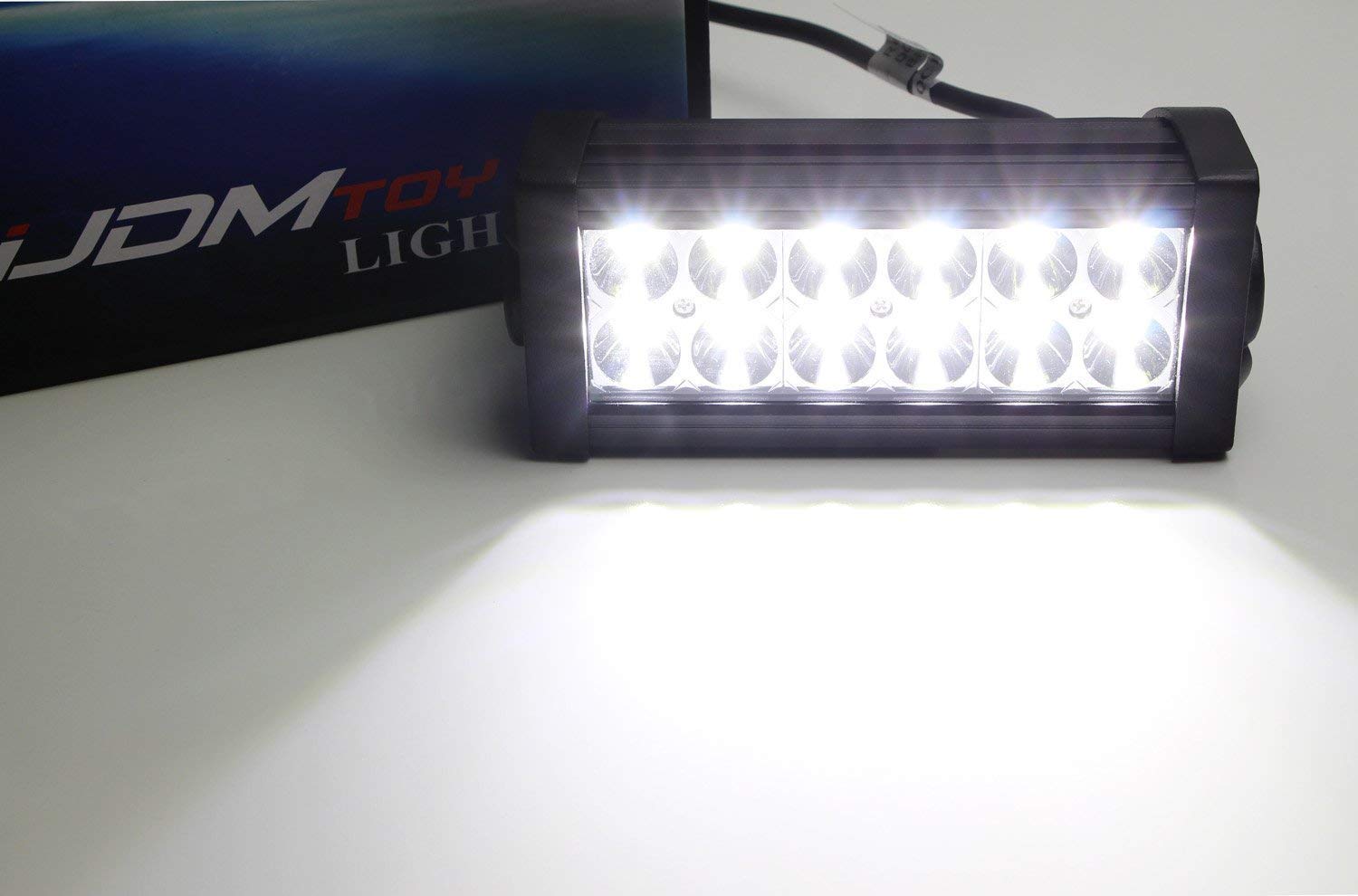 iJDMTOY Rear Bumper Mount LED Reverse Light Bars - 36W High Power LED Work Lights for 2014-2022 Toyota 4Runner - Includes (2) LED Light Bars, Mounting Brackets & Wiring Kit - Perfect for Off-Roading, Camping & Nighttime Backing Safety
