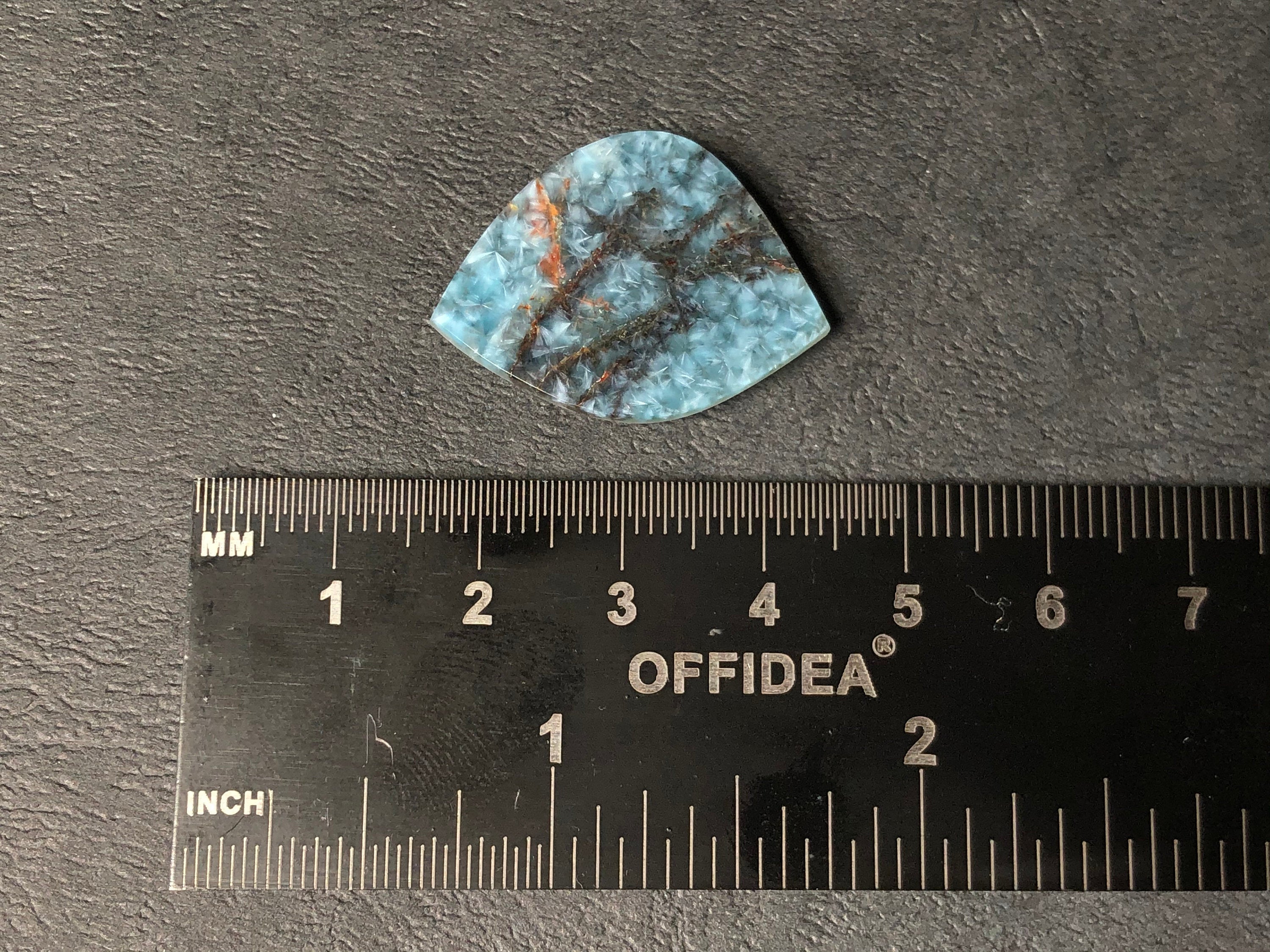 GILALITE Cabochon Gemstone - Medusa Paraiba Quartz with Black Streaks, Marquise Cut for Jewelry Making (44007) | Unique Handmade Pendants, Earrings & Rings