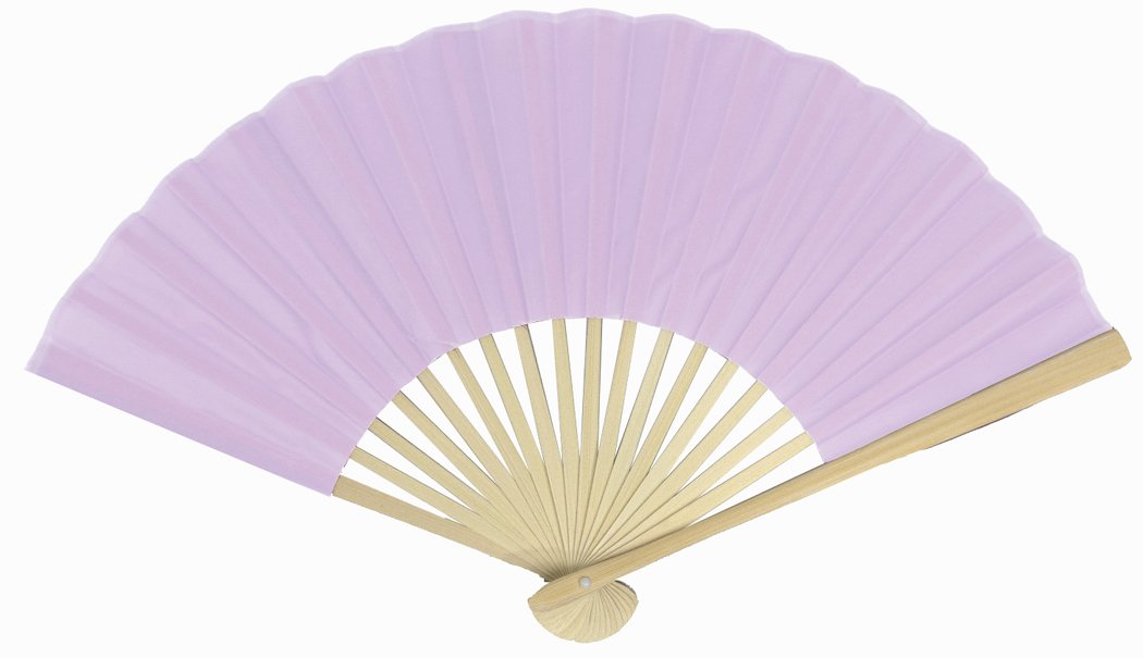 50 Pack 9 Inch Lavender Silk Hand Fans - Elegant Wedding Favors, Bridal Shower Gifts & Summer Cooling Accessories for Outdoor Ceremonies, Parties and Events