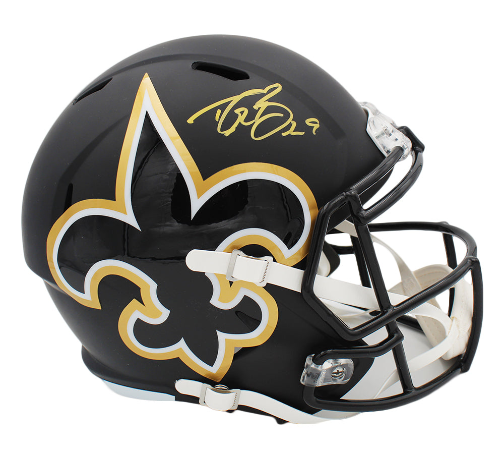 Drew Brees Autographed New Orleans Saints Speed Full Size AMP NFL Helmet - Authentic Signed Collectible for Football Fans & Sports Memorabilia Display