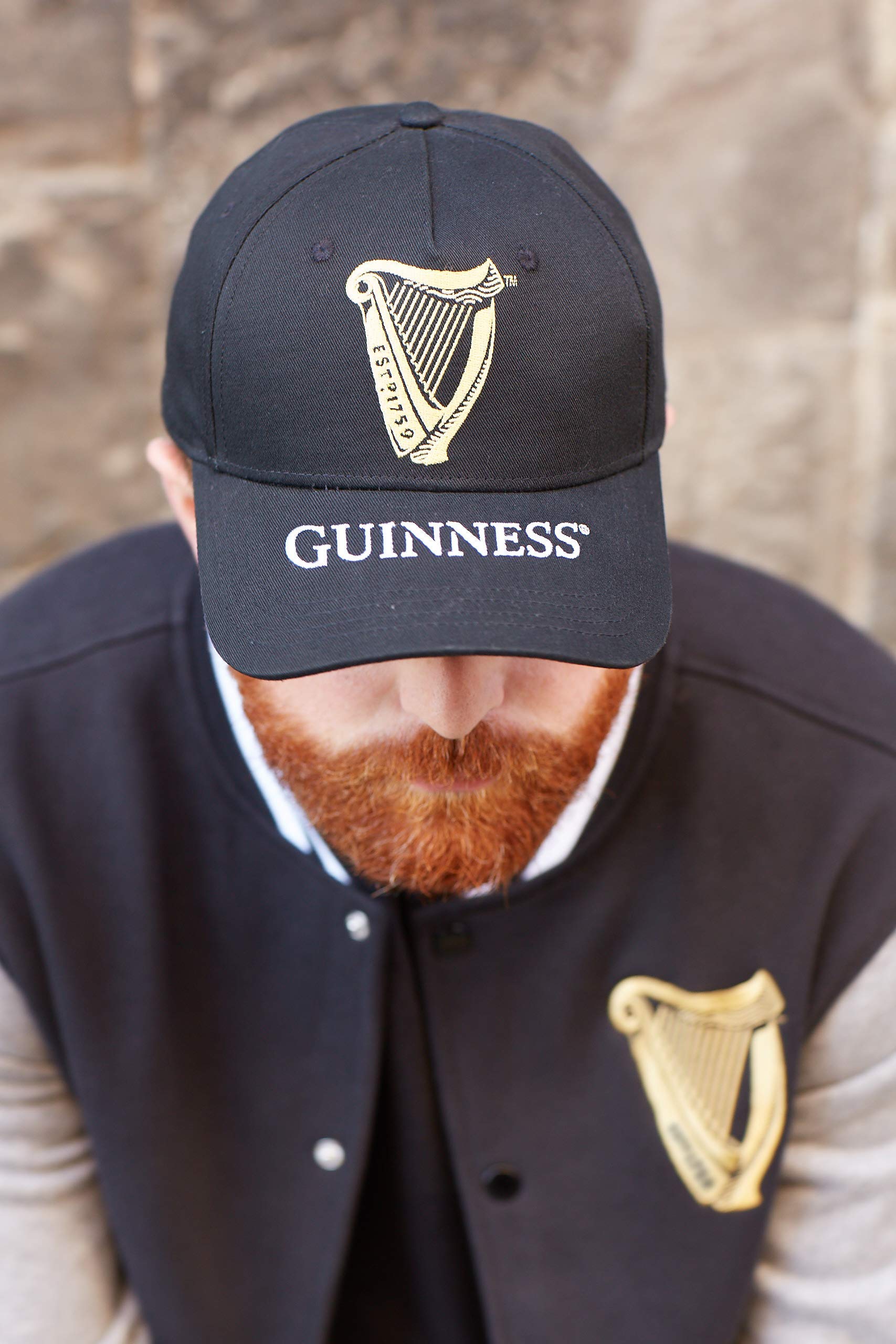 Official Guinness Harp Baseball Cap - Black Adjustable Hat for Men & Women | Perfect for St. Patrick's Day, Pub Outings & Casual Wear