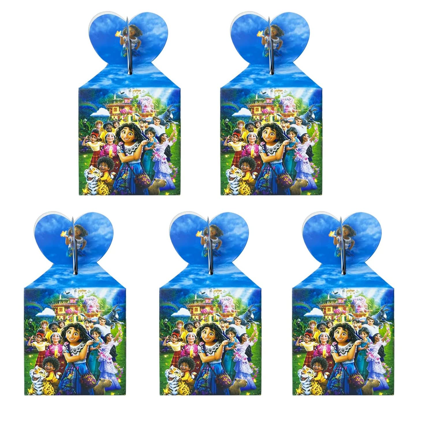 12 Pack Encanto Madrigal Family Candy Boxes - Disney Party Favors, Snack Gift Boxes with Mirabel Decorations for Birthday Parties, Baby Showers & Holiday Celebrations