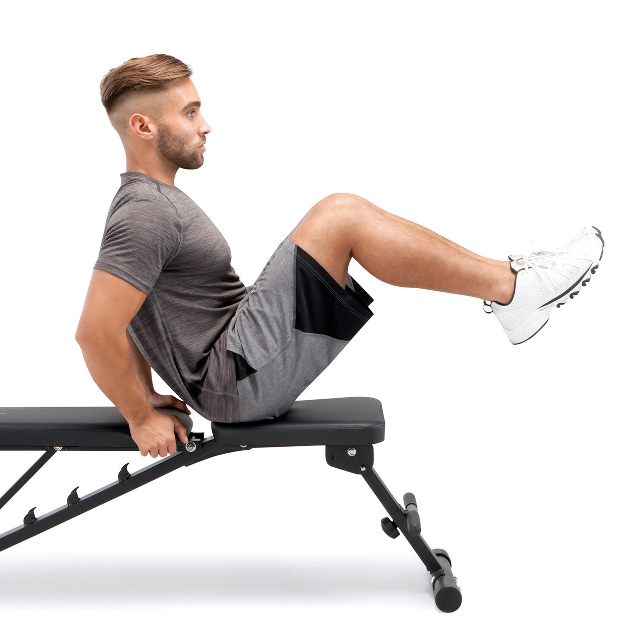 Adjustable Weight Bench with 6-Position Backrest - Heavy Duty Home Gym Equipment for Strength Training | Perfect for Full-Body Workouts & Small Spaces - Circuit Fitness AMZ 617BN