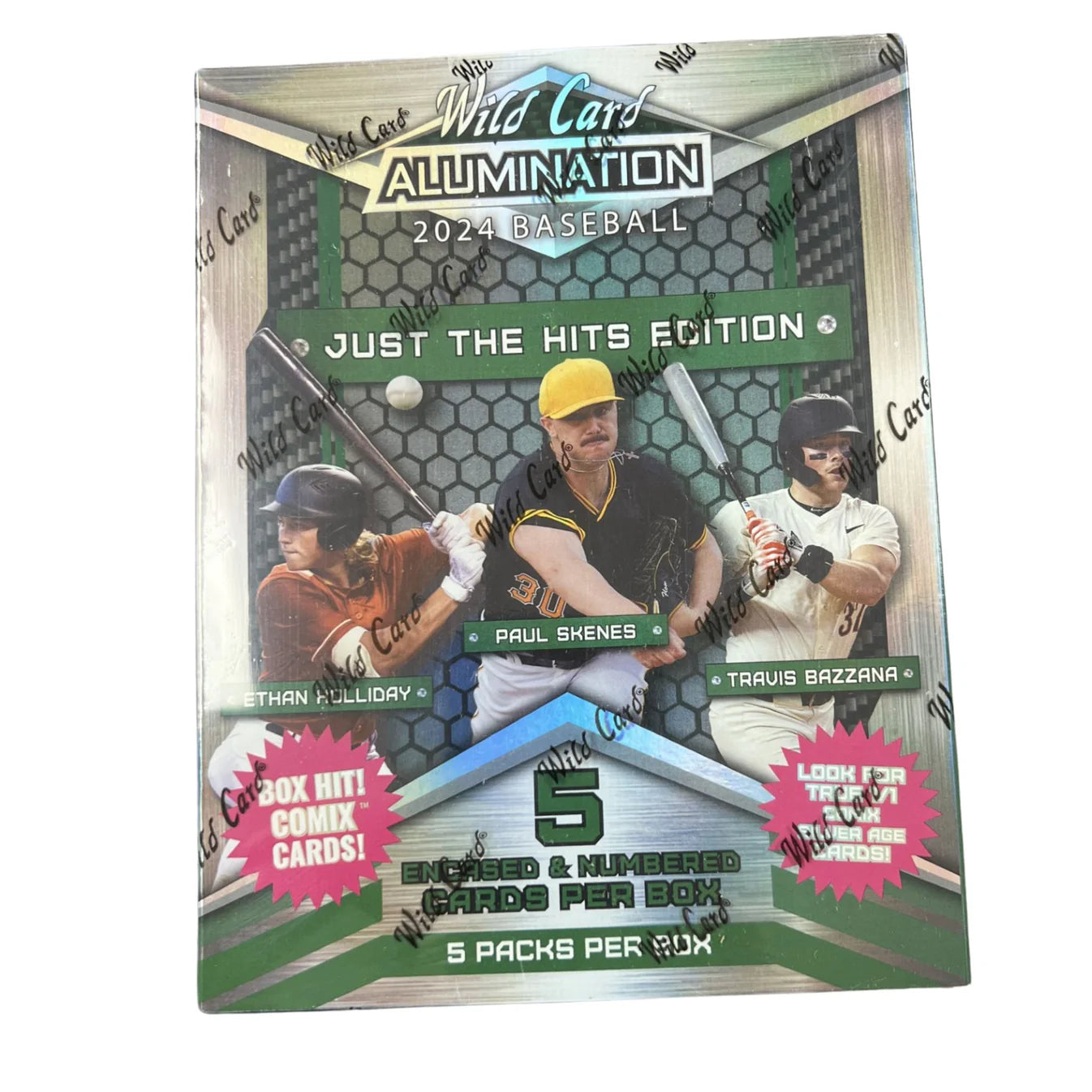 2024 Wild Card Alumination Just The Hits Baseball Trading Card Box - Collectible Sports Cards for Baseball Fans & Card Collectors - Perfect for Gifts, Investment, and Game Day Memorabilia