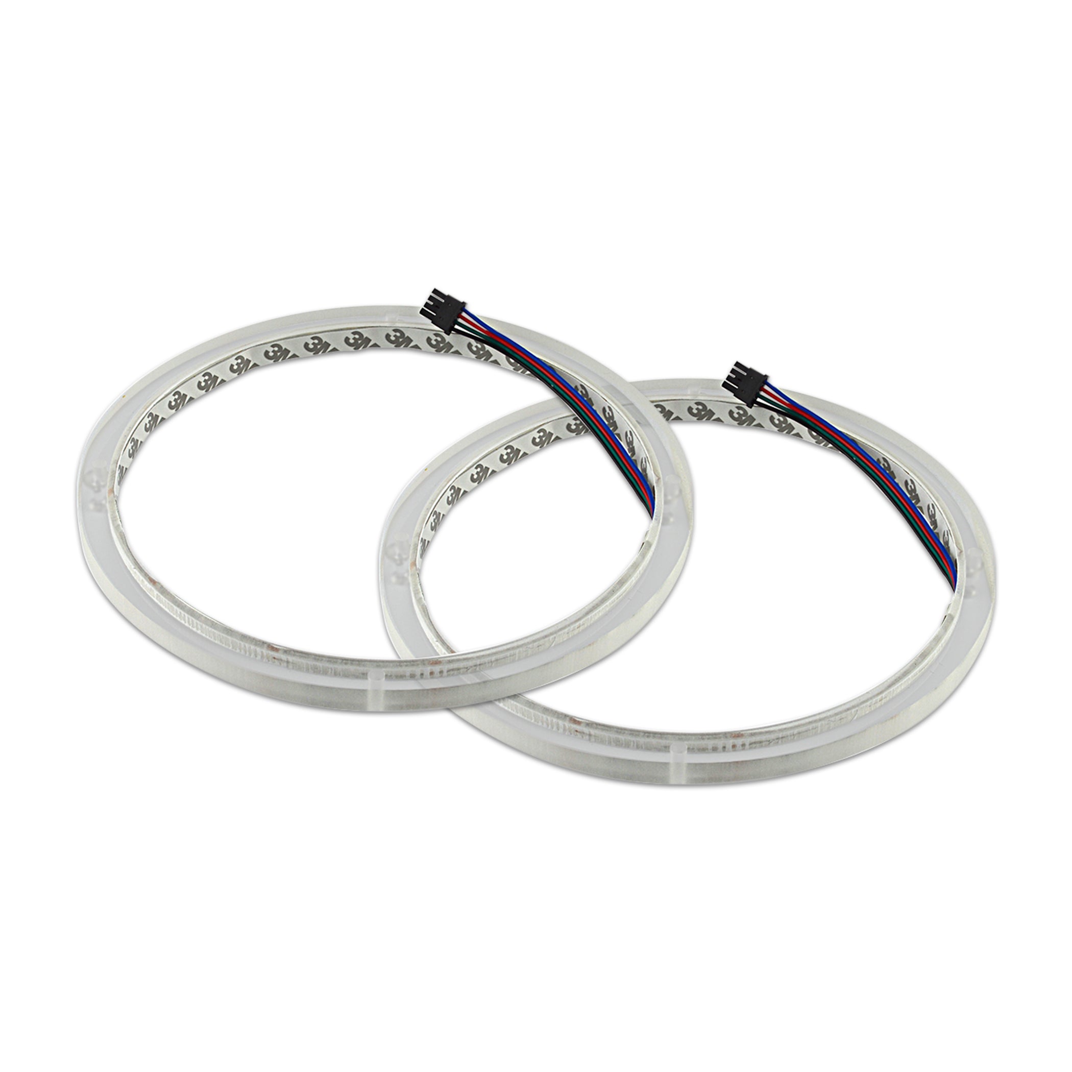 10 Pack RGB LED Speaker Rings - Colorful Lighting for DJ, Gaming & Home Audio (NL RIAPMP 10RGB) - Perfect for Parties, Concerts & PC Setups