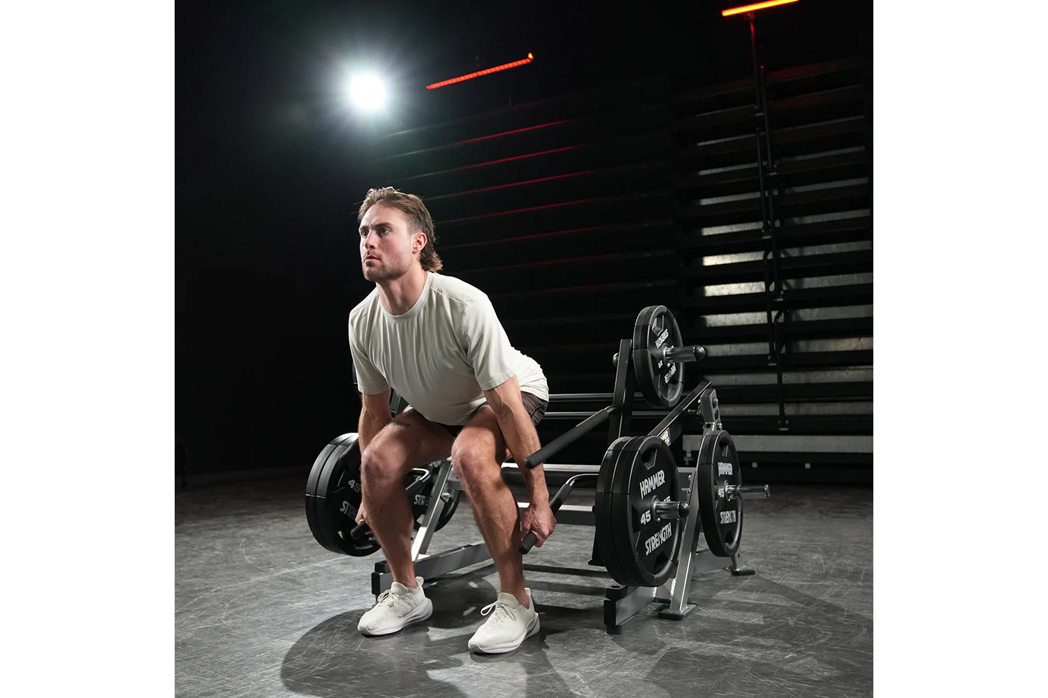 Hammer Strength Ground Base Multi Squat Machine - Professional Gym Equipment for Leg Workouts & Strength Training - Perfect for Home Gyms & Commercial Fitness Centers