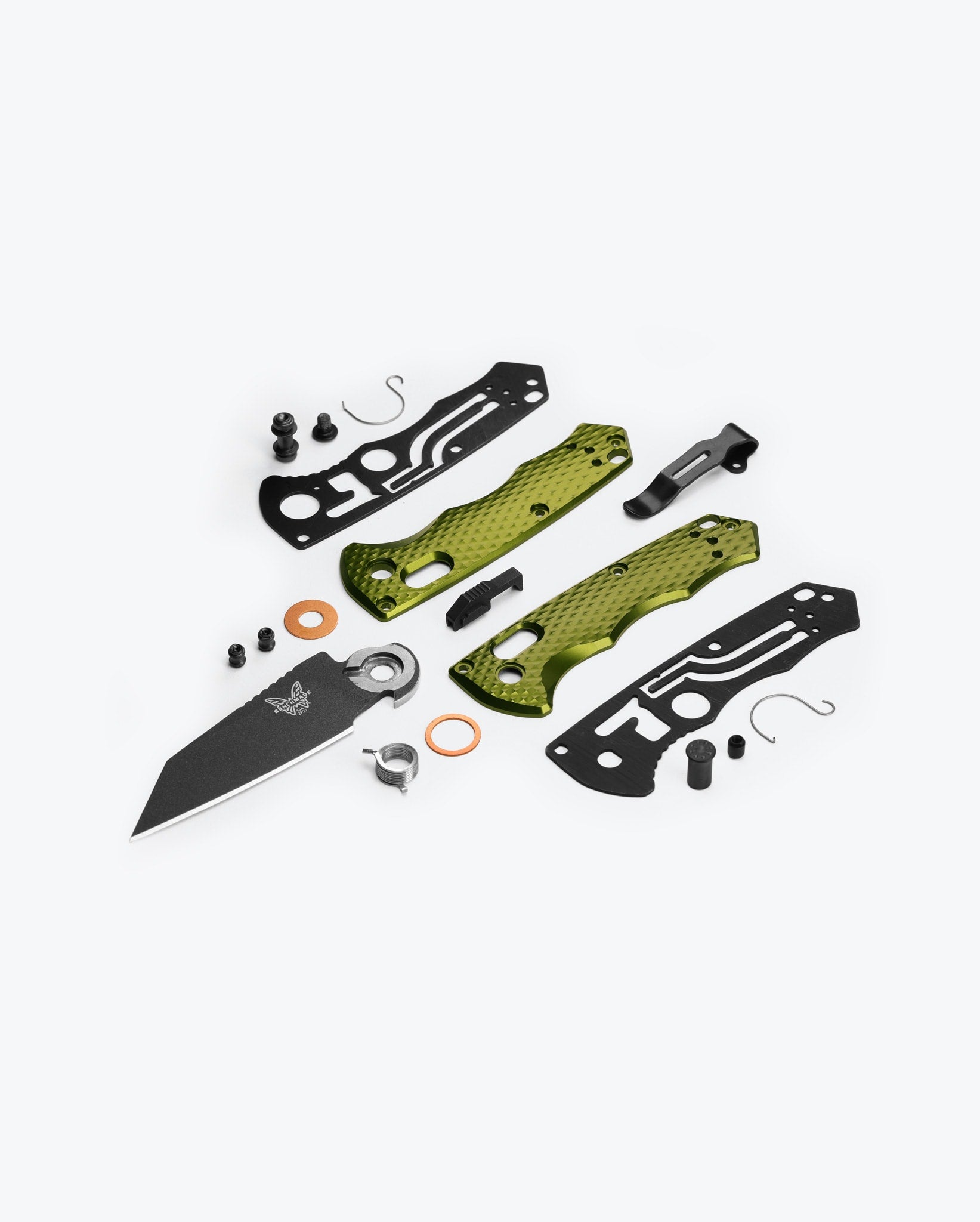 Auto Immunity™ Wharncliffe Pocket Knife - Woodland Green Aluminum Handle - EDC, Camping, Hiking & Outdoor Survival Tool