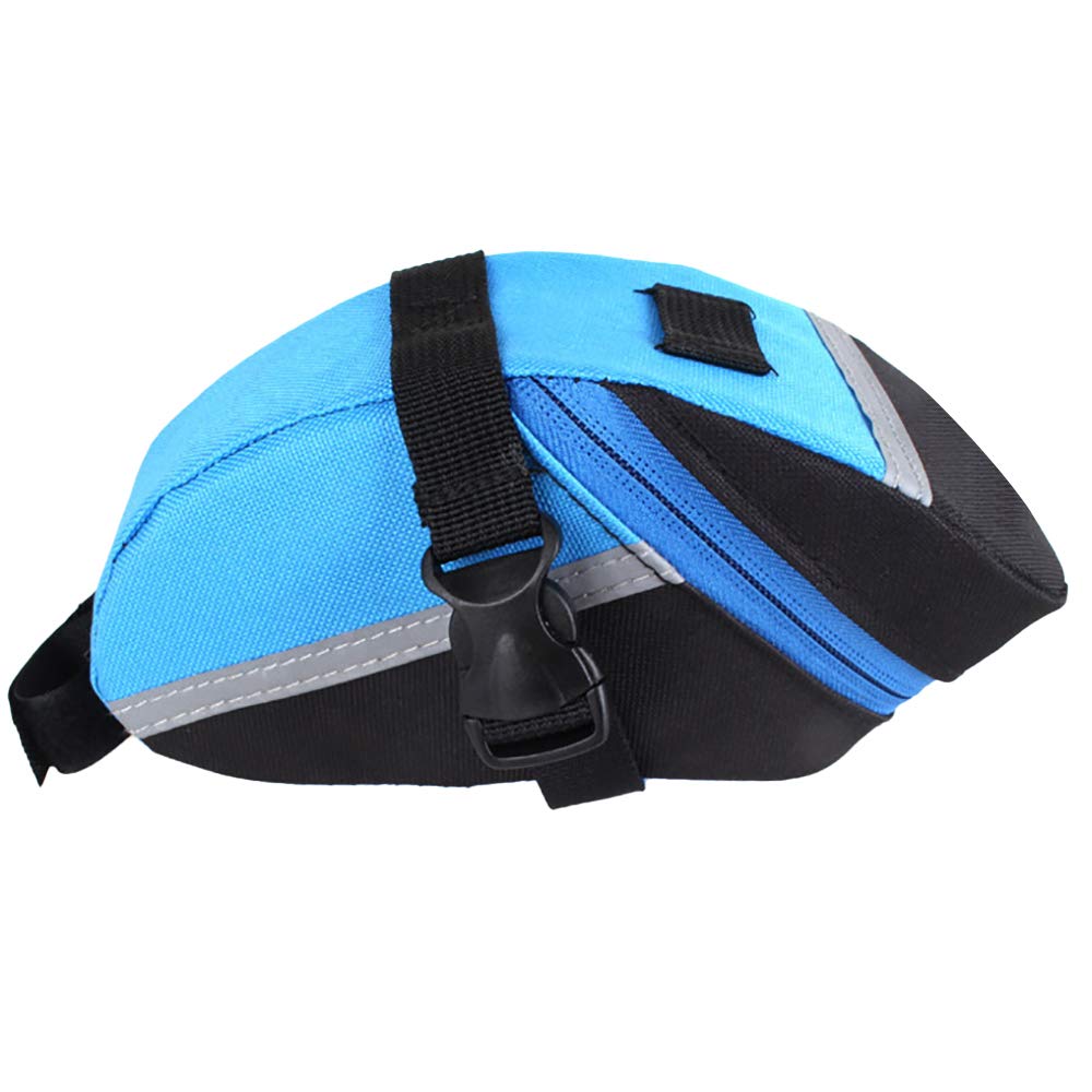 Waterproof Bike Pannier Bag - Rear Rack Cycling Carrier with Reflective Strips (Blue) - Perfect for Commuting, Touring & Outdoor Adventures