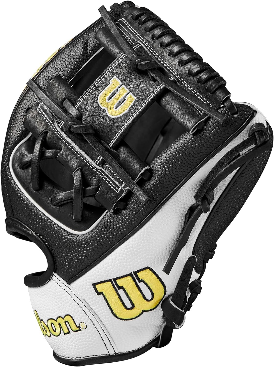 Wilson 2024 A2000 1786SS 11.5-Inch Right-Hand Throw Infield Baseball Glove - Black/White | Premium Leather for Youth & Adult Players - Perfect for Practice, Games & Training
