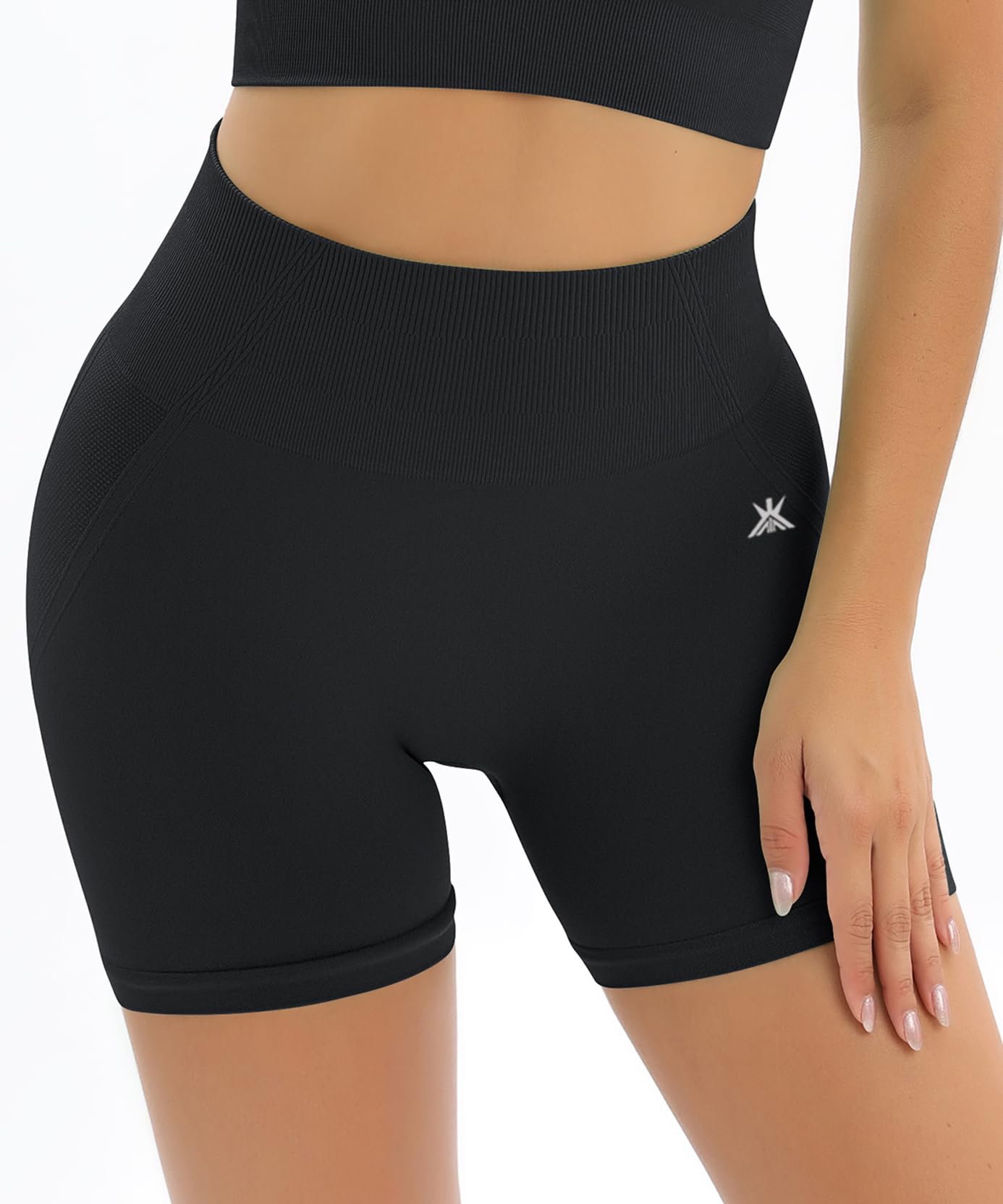 Kobo High Waist Squat-Proof Workout Shorts for Women - 4-Way Stretch Gym & Yoga Tights - Breathable Activewear for Cardio, Running & Fitness (Imported) | Perfect for Gym Sessions, Yoga Classes & Outdoor Workouts