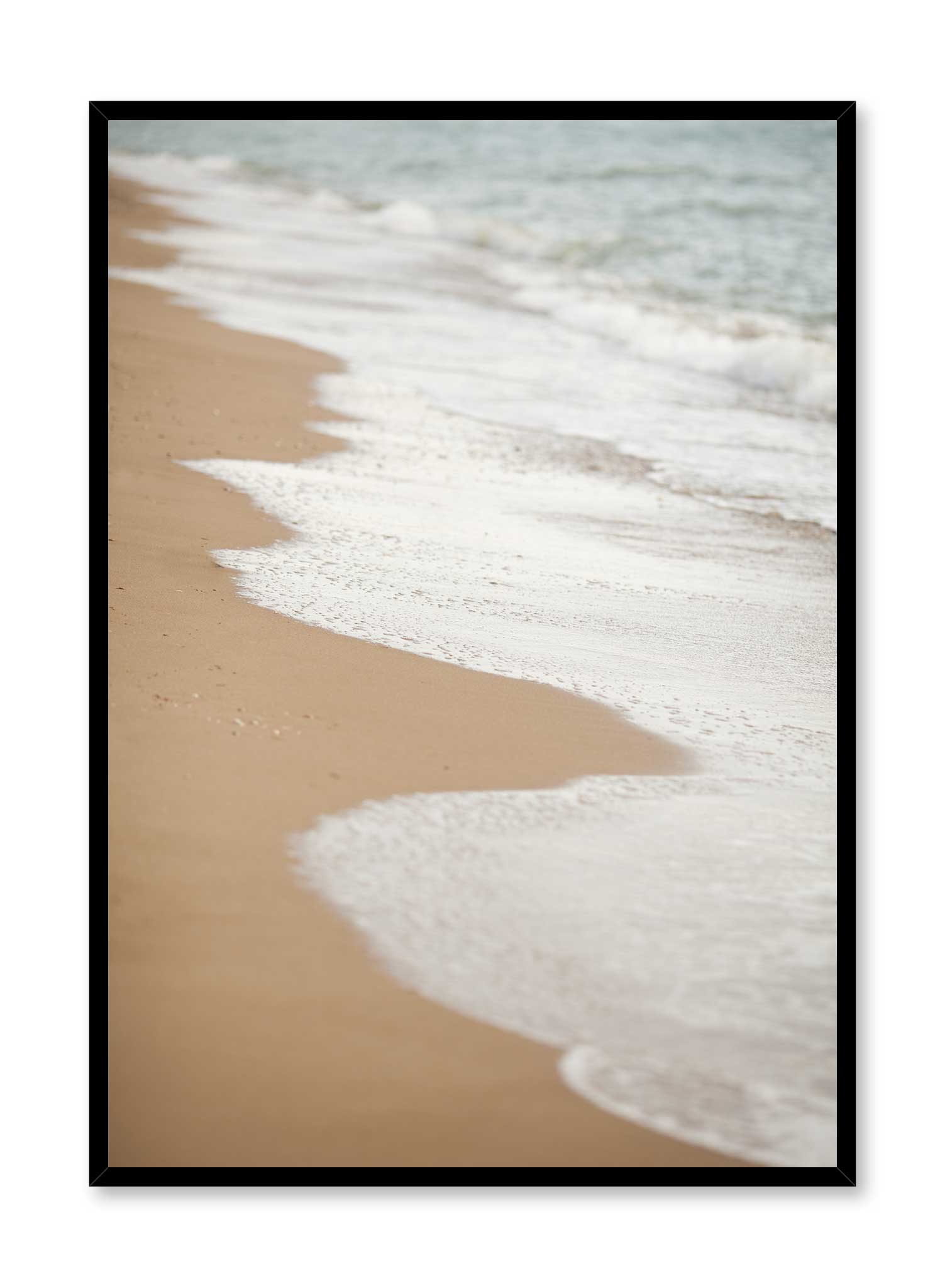 Ocean Tide Wall Art Poster - Coastal Beach Decor for Living Room, Bedroom & Office - Perfect for Home, Vacation House & Gift Giving