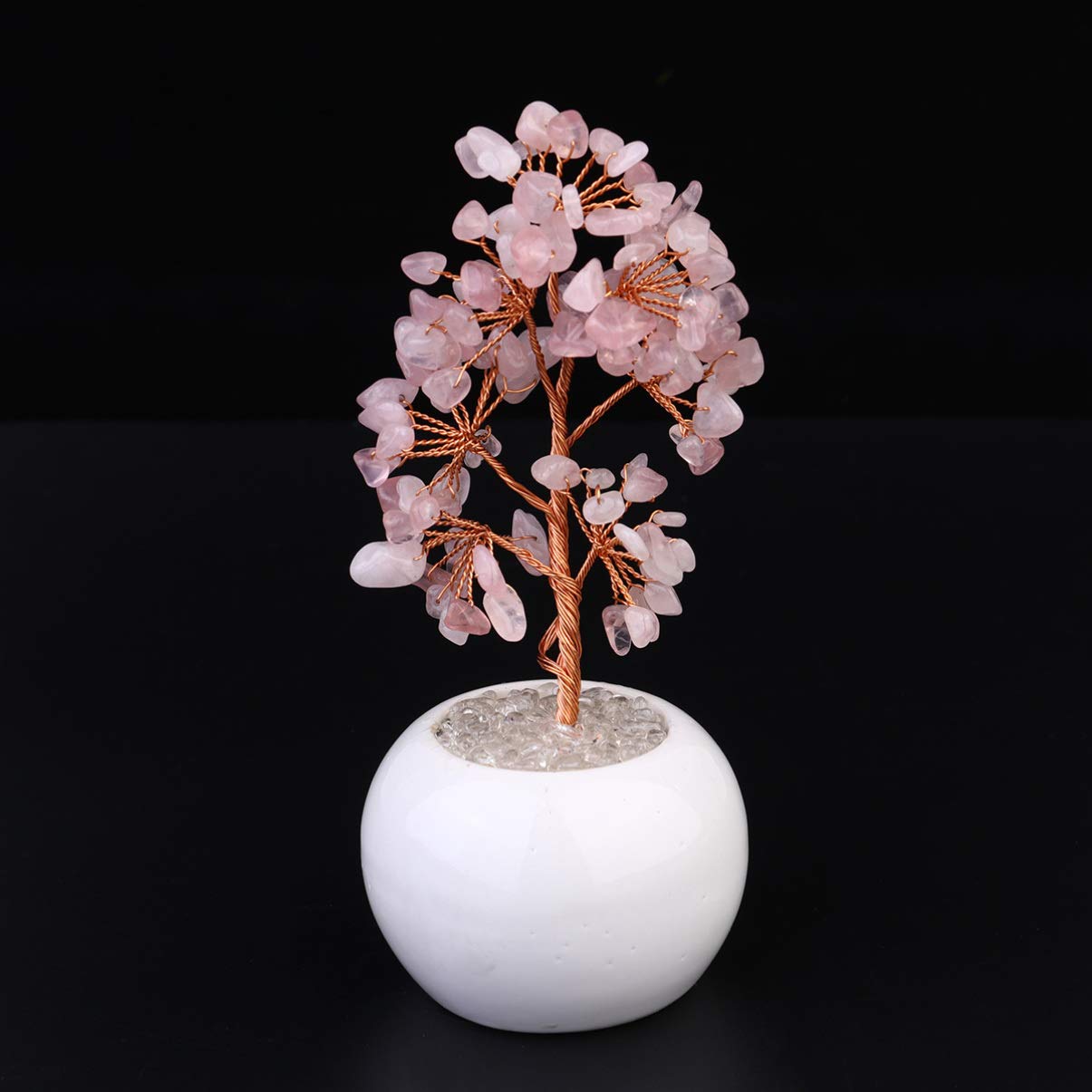 Lucky Citrine Money Tree Bonsai - Feng Shui Crystal Gemstone Desktop Decor for Home & Office, Perfect for Wealth Attraction & Positive Energy