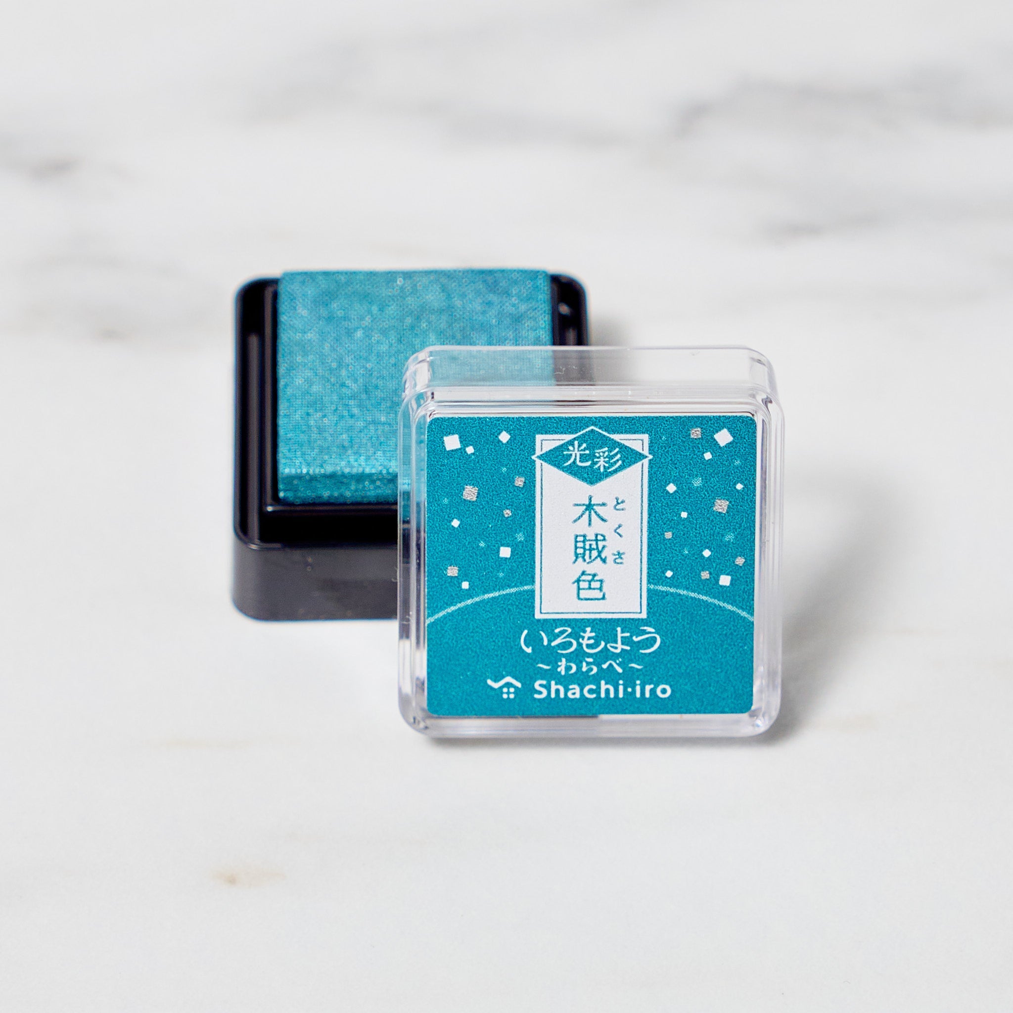 Iromoyo Shiny Mini Stamp Pad - Premium Ink Stamp for Crafting, Scrapbooking & Office Use | Shachihata