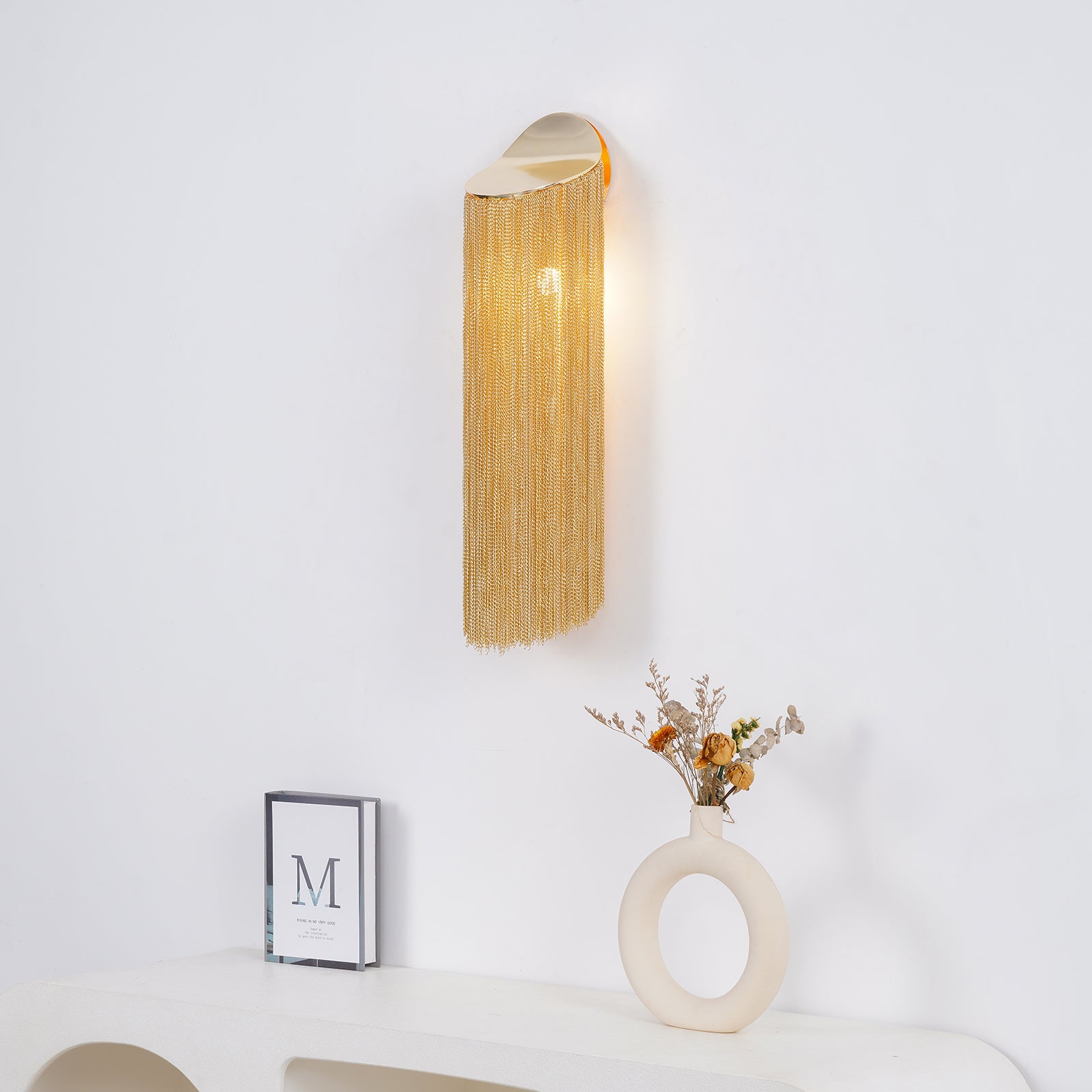Modern LED Wall Sconce Light Fixture - Dimmable Indoor/Outdoor Wall Mounted Lighting for Bedroom, Living Room, Hallway & Patio - Energy Efficient Home Decor