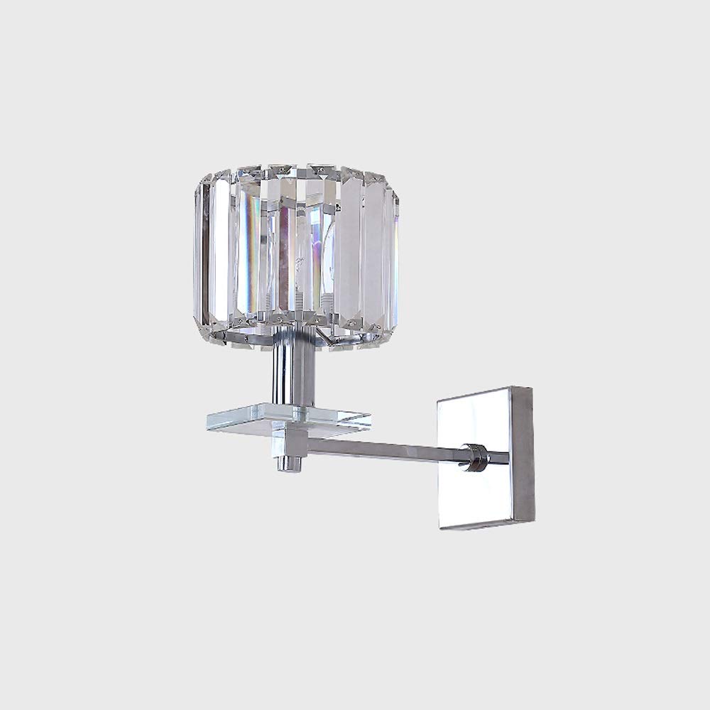 Modern LED Wall Light - Minimalist Crystal Wall Lamp with Single/Double Head, Indoor Lighting Fixture for Living Room, Bedroom, TV Wall & Bedside | Elegant Home Decor & Ambient Lighting