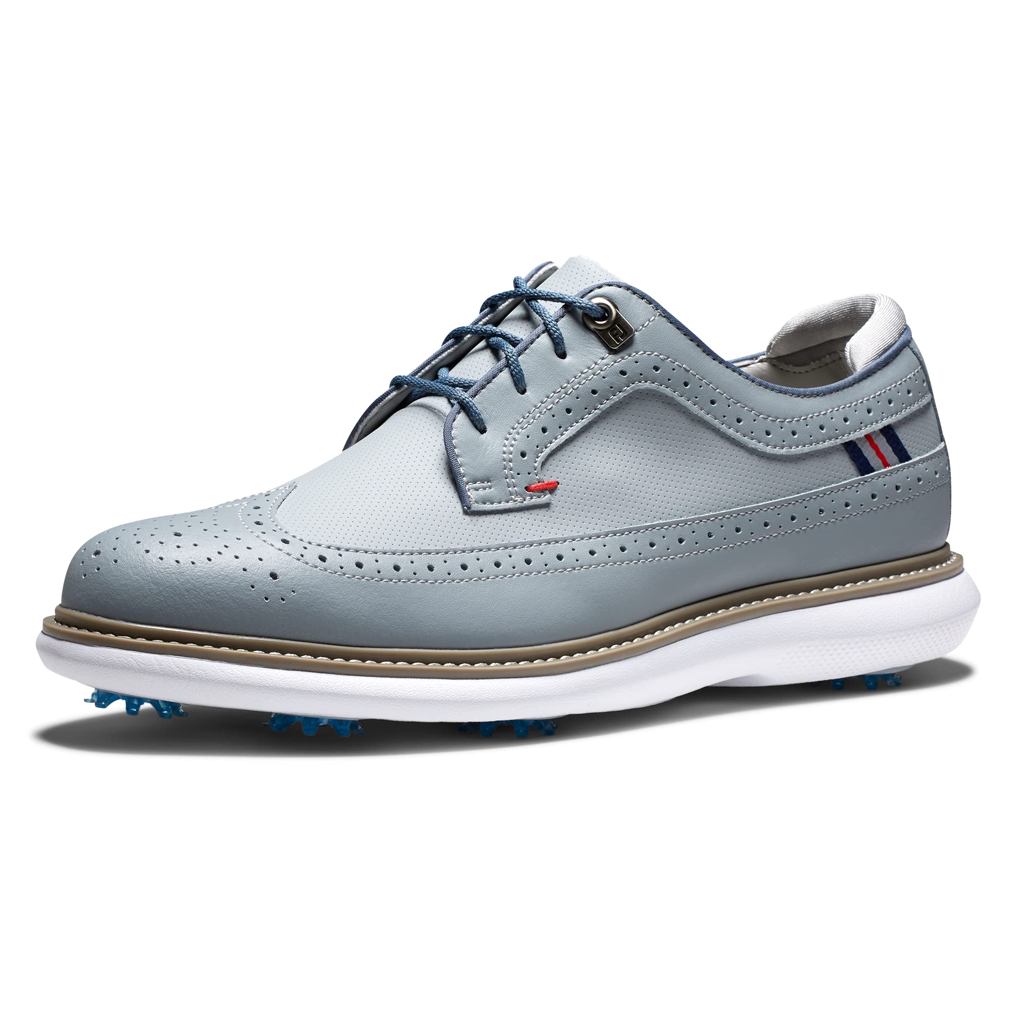 FootJoy Men's Traditions Golf Shoes – Comfortable & Waterproof Spiked Golf Shoes for Men – Perfect for Golf Course & Outdoor Sports