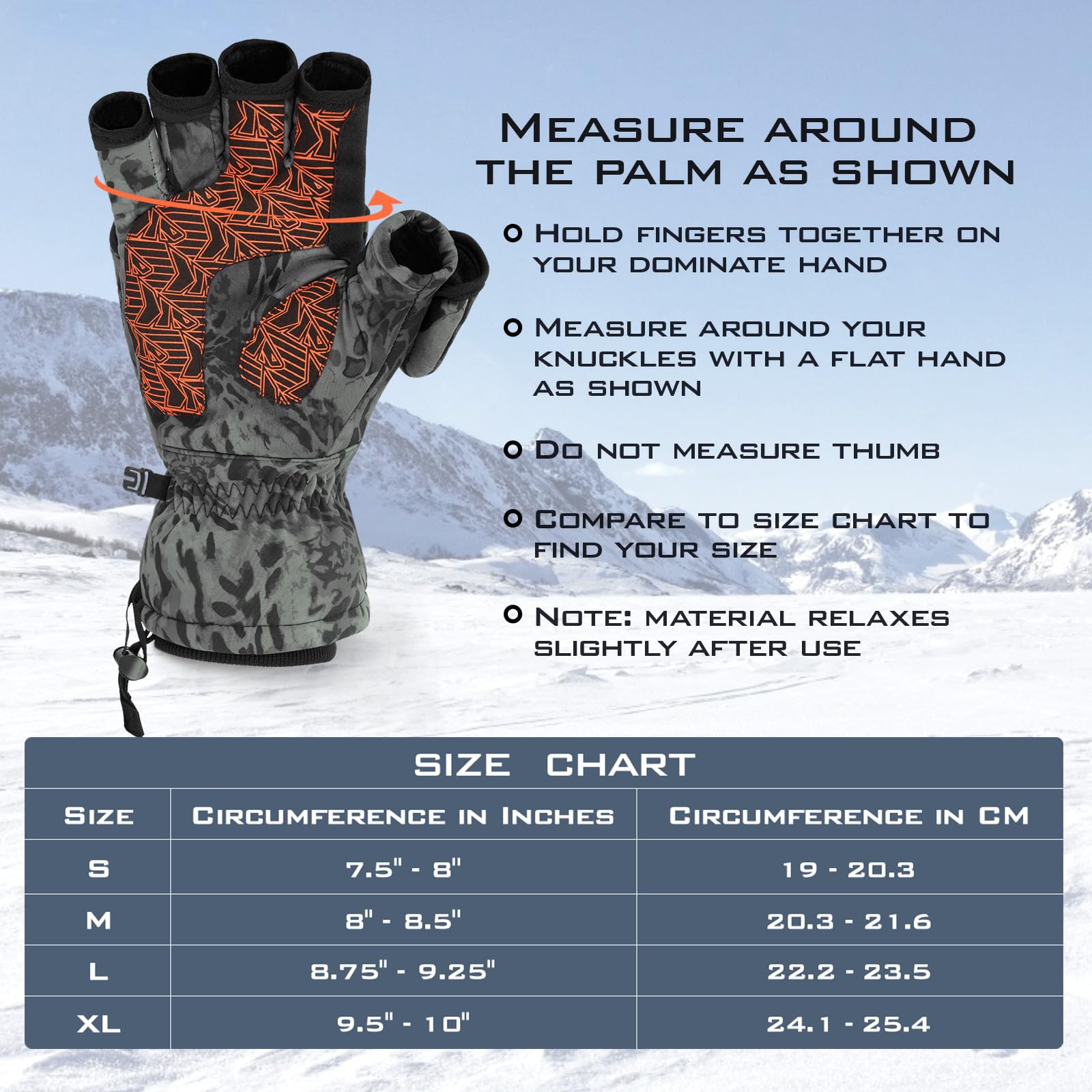 KastKing PolarBlast Ice Fishing Gloves - Convertible Mittens with 3M Thinsulate for Extreme Cold Weather - Waterproof Winter Gloves for Ice Fishing, Photography & Outdoor Activities