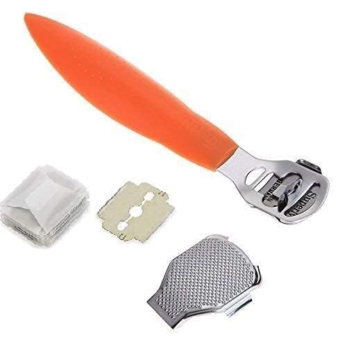 **AISHU Professional Corn Cutter & Callus Remover for Feet – Hard Skin Shaver with 5 Replacement Blades – Effective Foot Care for Cracked Heels & Dead Skin Removal (Home & Salon Use)**