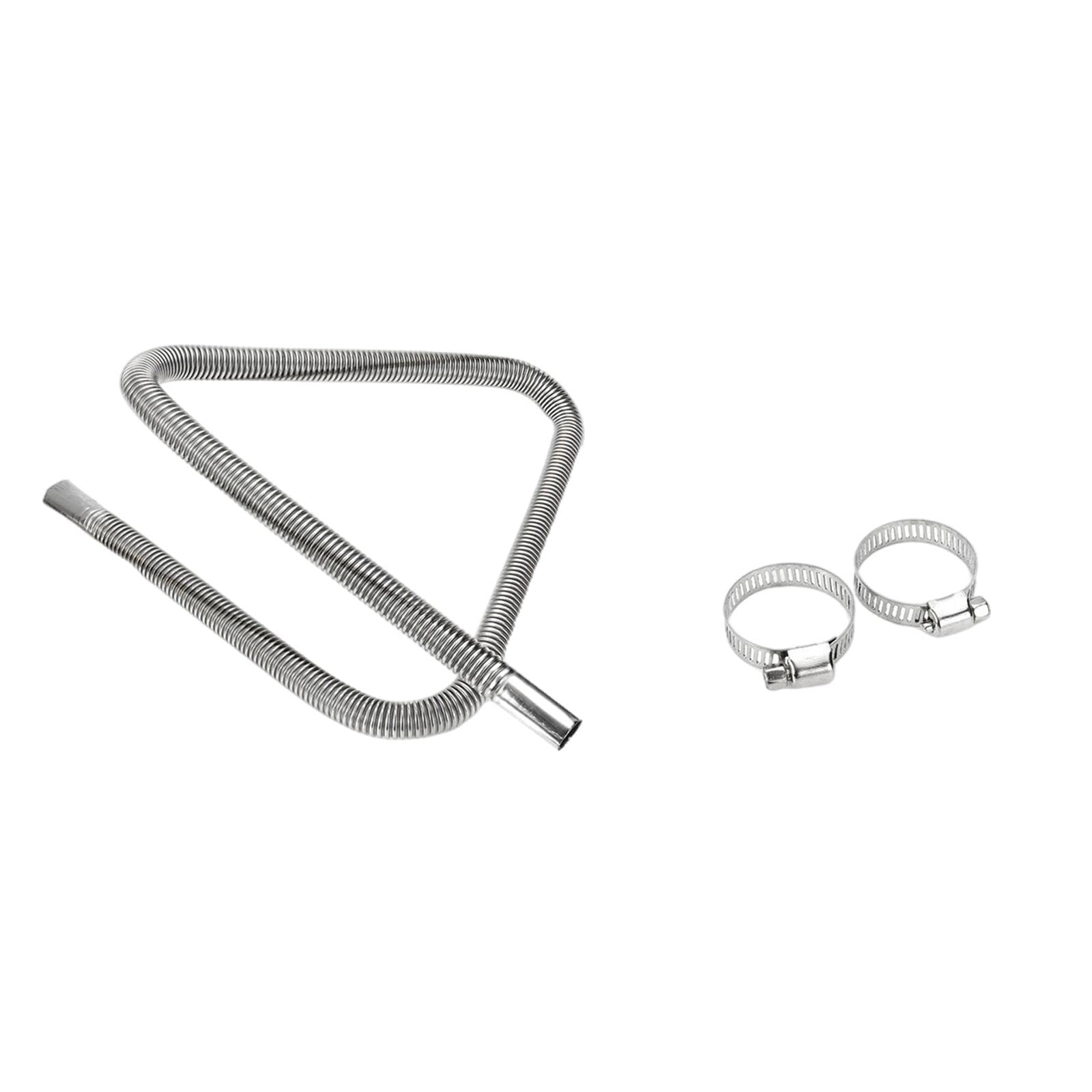 AMLESO Stainless Steel Car Exhaust Pipe - Parking Air Heater Vent Hose, Fuel Tank Vent Tube, Gas Ventilation Hose for Vehicles | Durable Auto Parking Spare Parts for Trucks, RVs & Campers