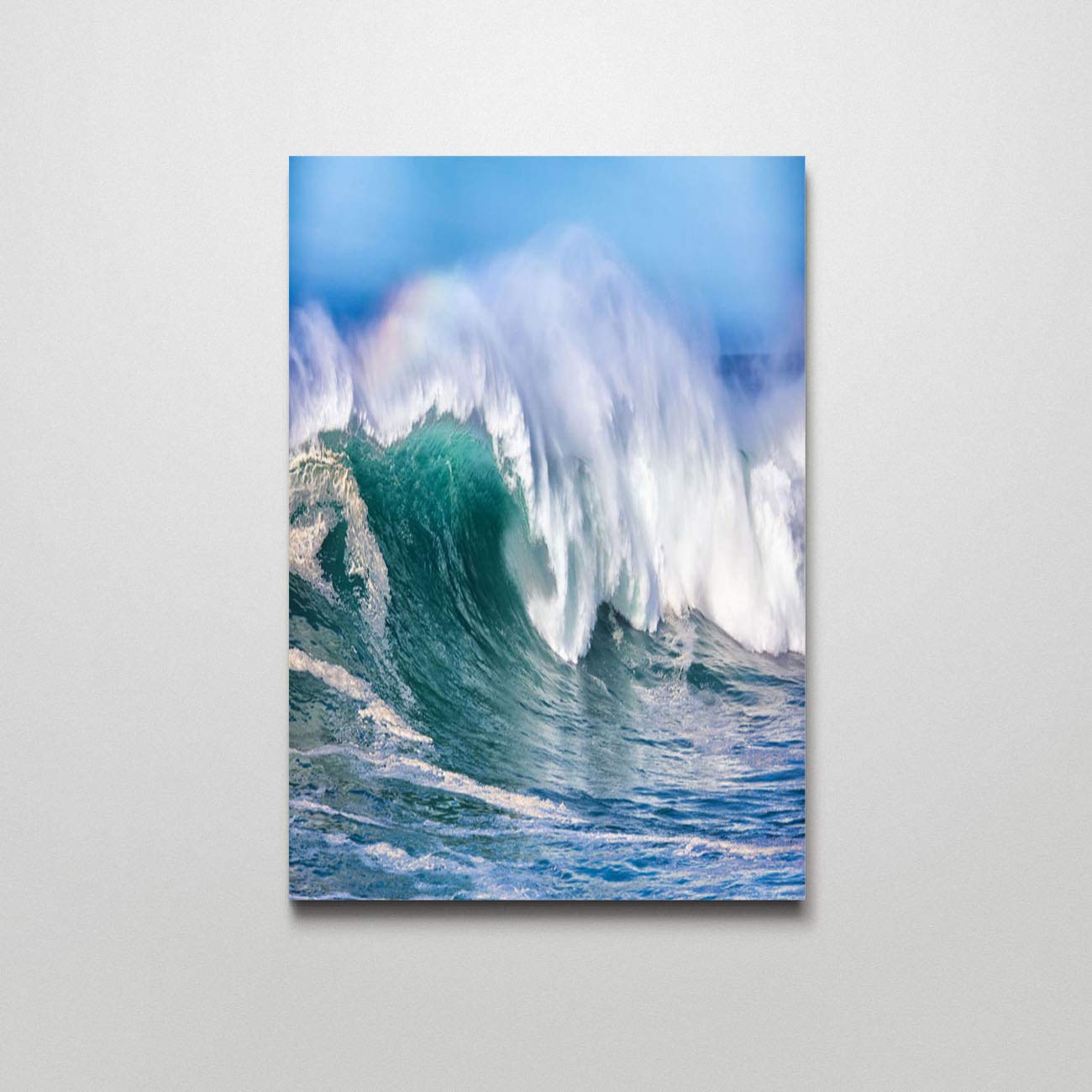 Ocean Wave Canvas Wall Art - Pacific Ocean Seascape Print for Living Room, Bedroom, Home Decor - 12x16 Inch Framed Ready to Hang - Perfect for Coastal, Beach House & Boho Decor Styles