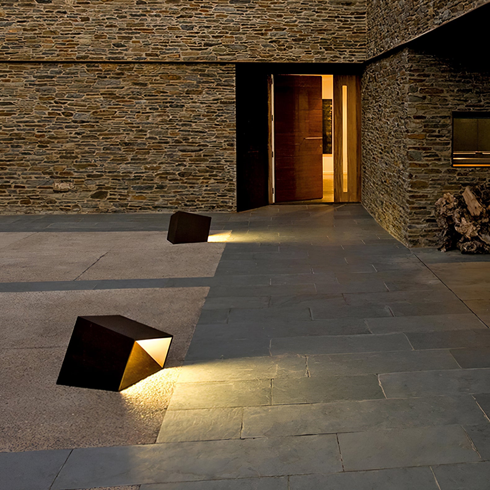 Solar Powered LED Cube Garden Lights - Waterproof Outdoor Decorative Lighting for Patio, Yard, Pathway & Landscape - Warm White & Cool White Options