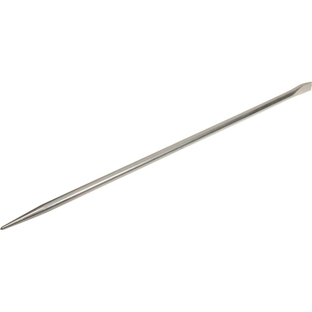 Heavy Duty Pinch Bars with Round Shank & Nickel Plated Finish - Perfect for Demolition, Construction, and Metalworking Projects